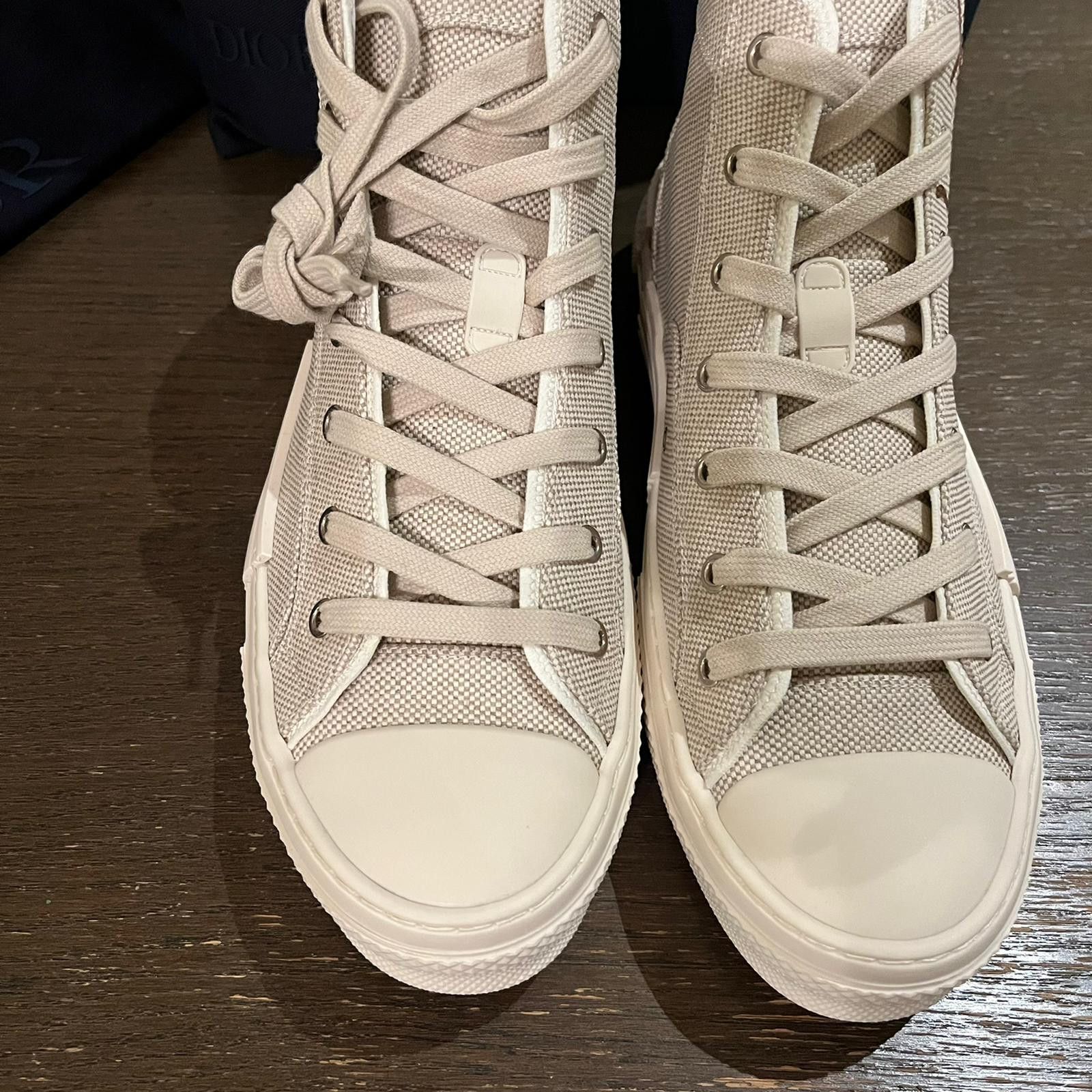 Dior × Travis Scott o1rshd1 Cactus Jack B23 High Top Logo Sneakers in Off White Size US 9 / EU 42 - 12 Thumbnail
