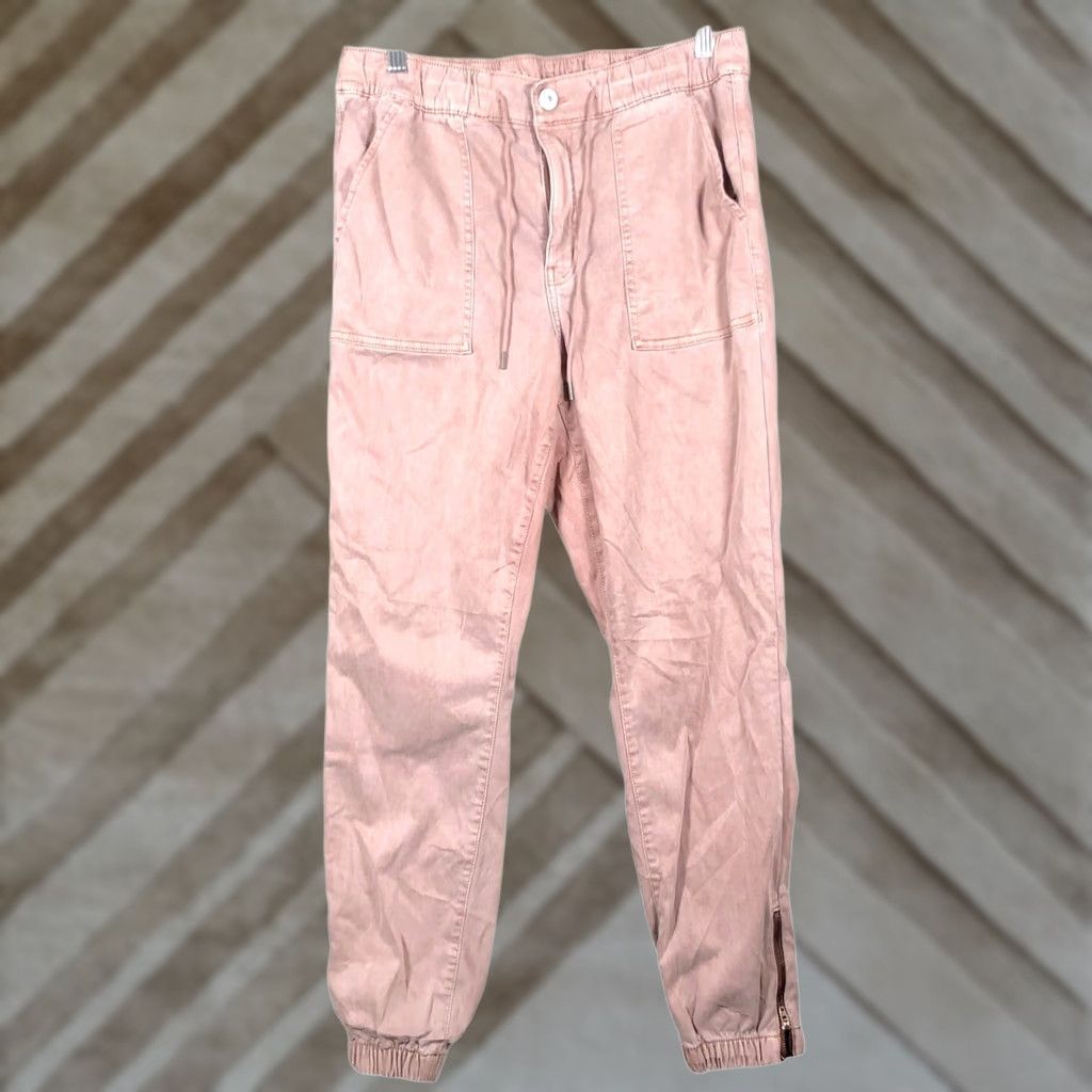 American Eagle Outfitters VINTAGE American Eagle Womens Pants Dusty Purple High Rise Ankle Zip Stretch 16 Size 38" / US 16 / IT 52 - 1 Thumbnail