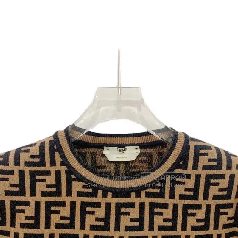 Fendi Fendi Brown Knit Sweater for Women . Size XS / US 0-2 / IT 36-38 - 3 Thumbnail