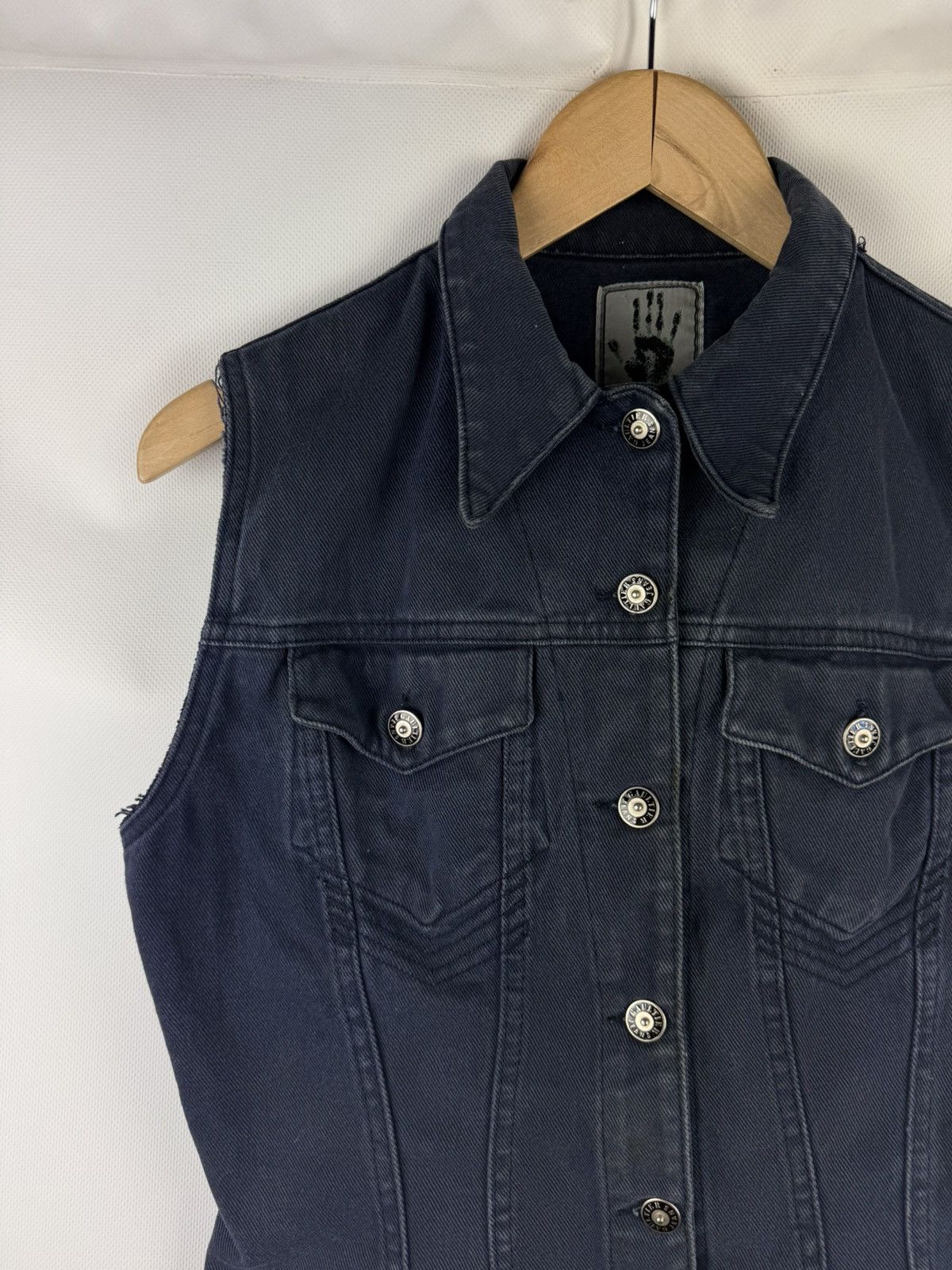 Jean Paul Gaultier JPG Jean Paul Gaultier 22 Drill Vintage 90s Vest Waistcoat Size M / US 6-8 / IT 42-44 - 4 Thumbnail