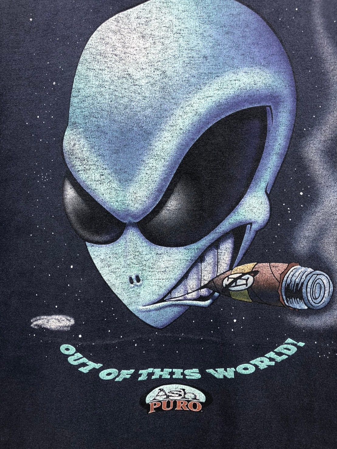 Vintage Vintage 1990's Alien Out of This World shirt ASH PURO wts01 Size US L / EU 52-54 / 3 - 5 Thumbnail