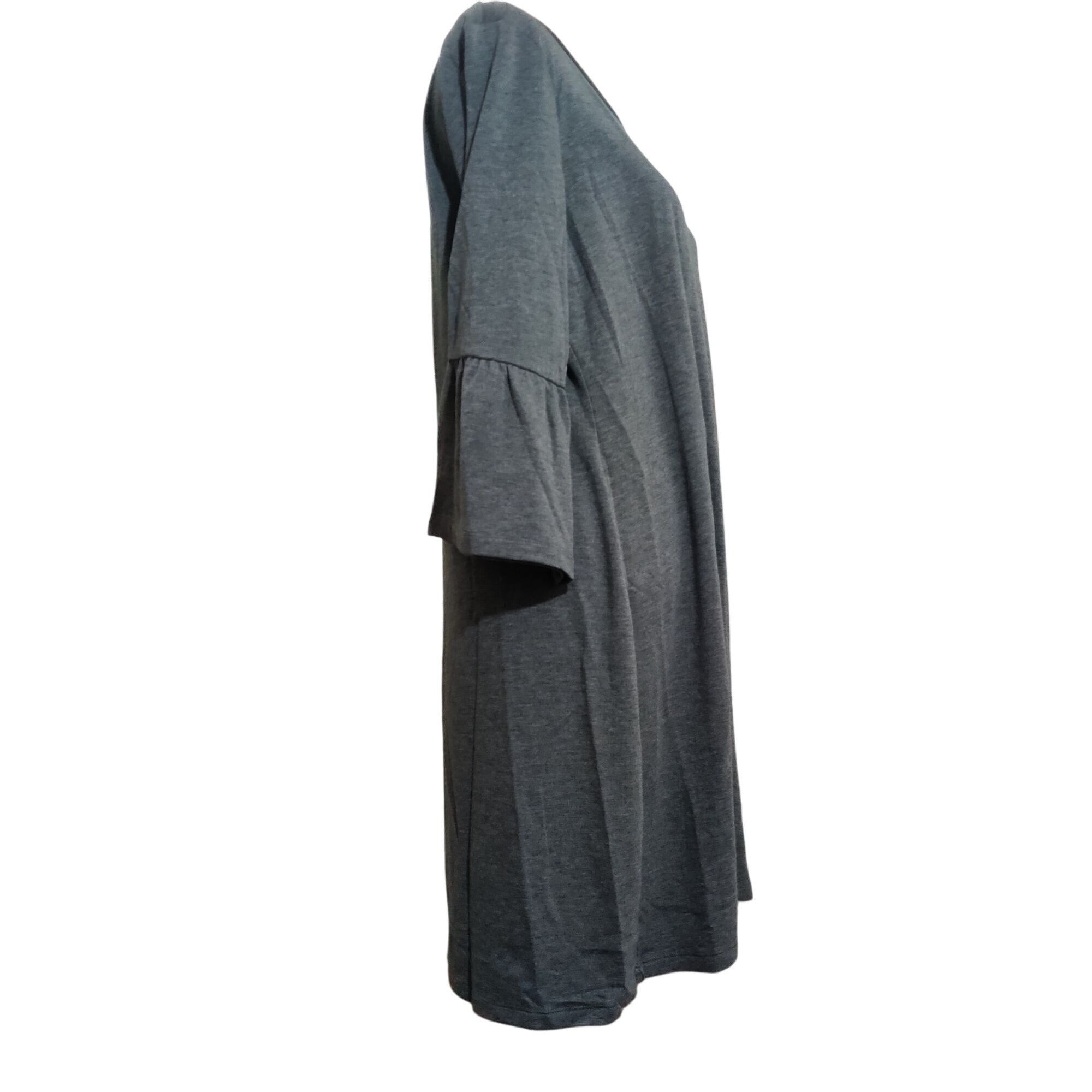 Other ANA XL Gray Knit Shift Dress Bell Sleeve Soft Stretchy Casua Size XL / US 12-14 / IT 48-50 - 3 Thumbnail
