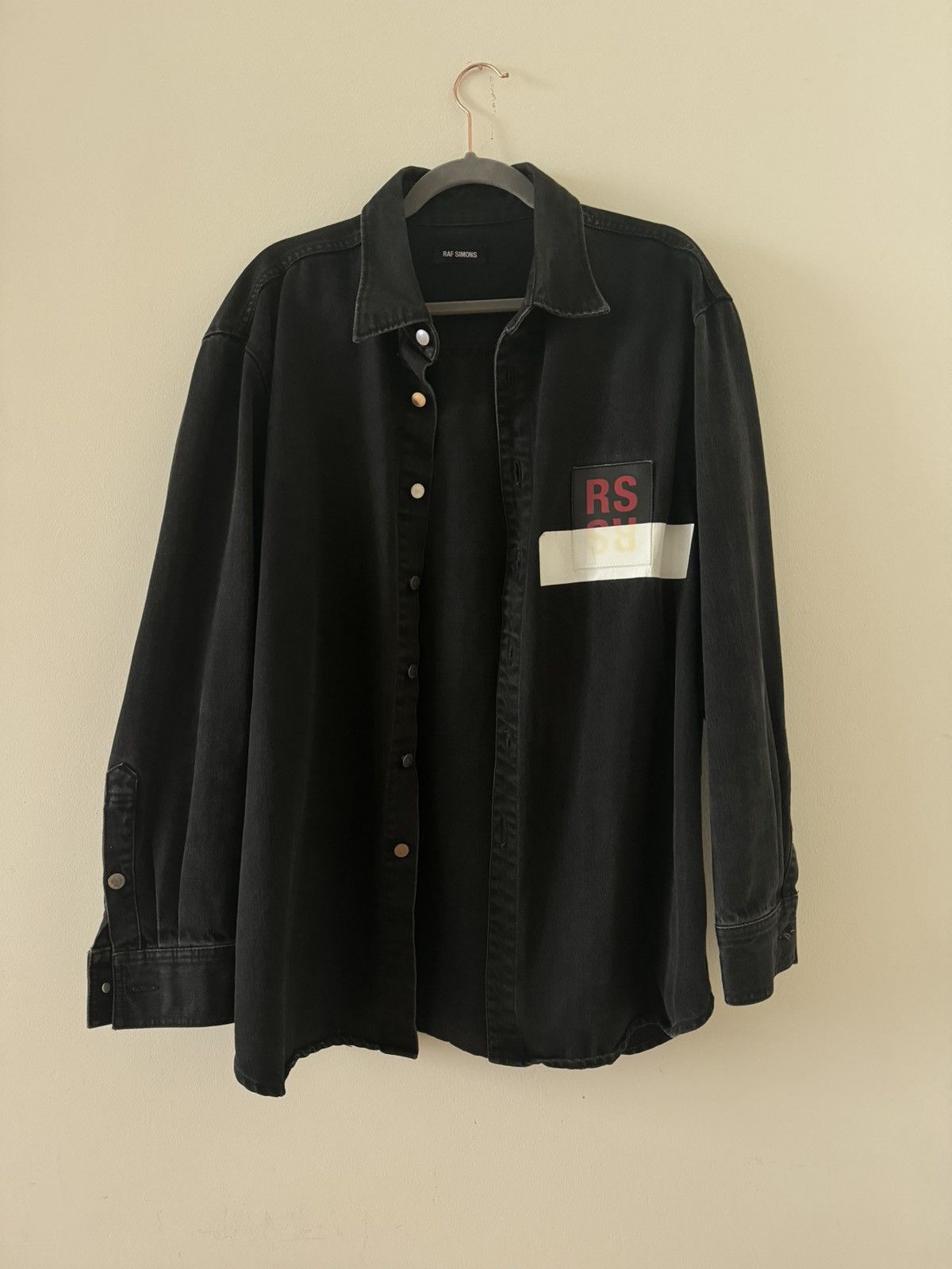 Raf Simons RAF SIMMONS black thick jeans SHIRT SS17 Size US L / EU 52-54 / 3 - 3 Thumbnail