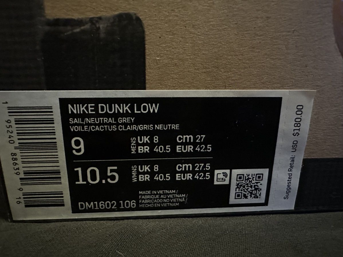 Nike × Off-White Off-white Nike Dunk Low Lot 08 Size US 9 / EU 42 - 3 Thumbnail