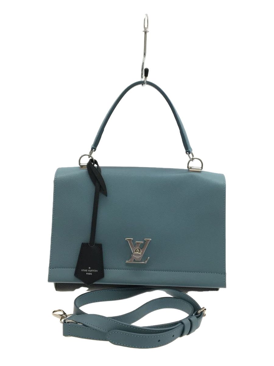 Louis Vuitton Shoulder Bag Leather Blue Rock Me