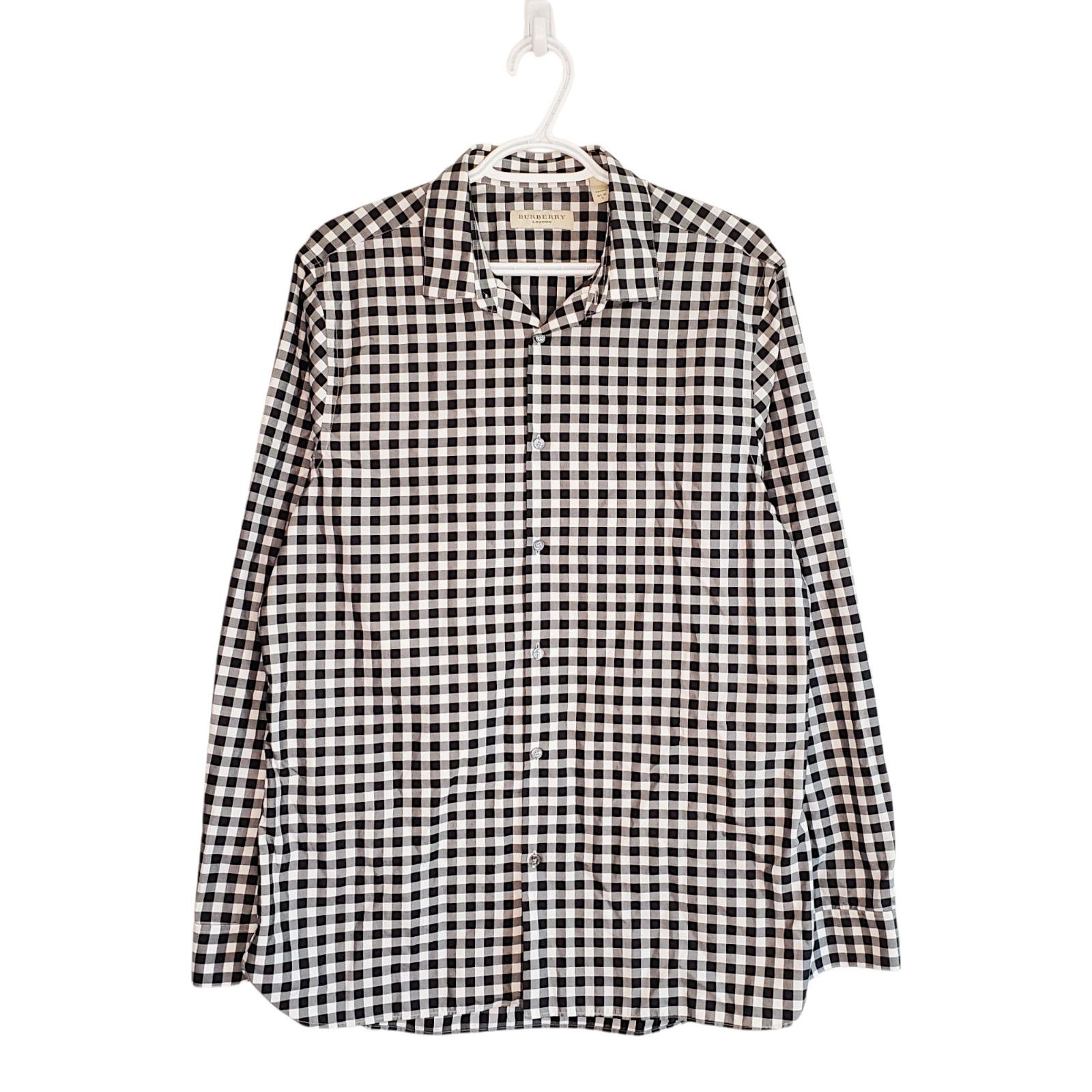 Burberry Burberry Nova Check plaid button up shirt black white size L Size US L / EU 52-54 / 3 - 1 Thumbnail