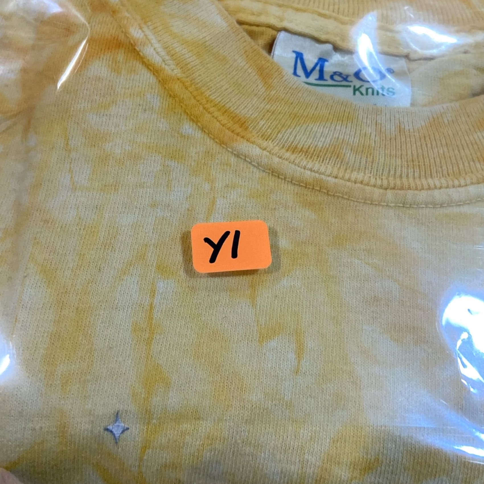 Disney VINTAGE M & O Tigger Disney Tie Dye T-Shirt Shirt Men Yellow Short Sleeve Crew Neck 100% Cotton Graphic Tee USA 90s Theme Size US M / EU 48-50 / 2 - 7 Thumbnail