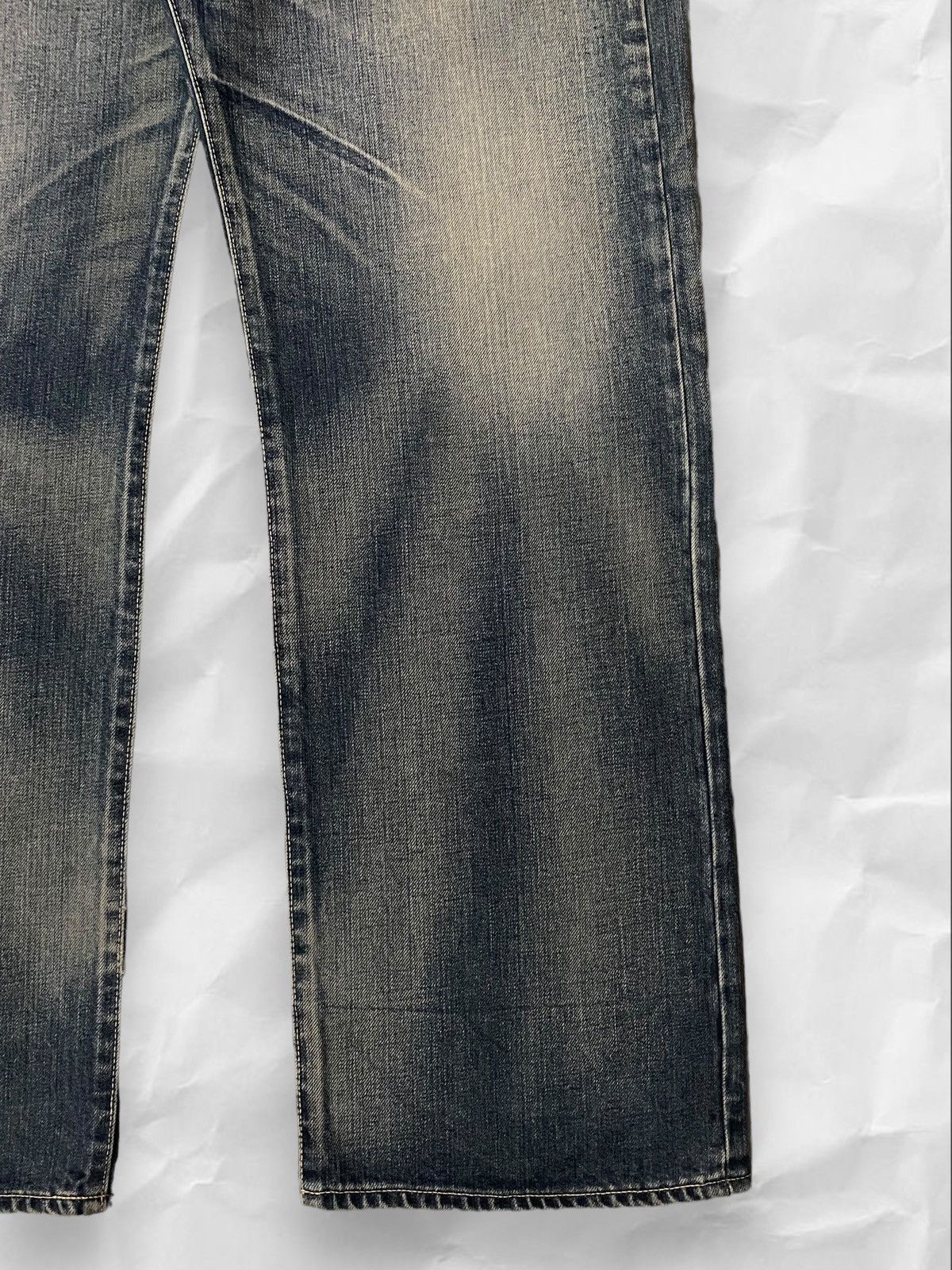 Japanese Brand Vintage Japan Nitraid Sand Blasted Wash Flare Jeans Denim Size US 35 - 8 Thumbnail
