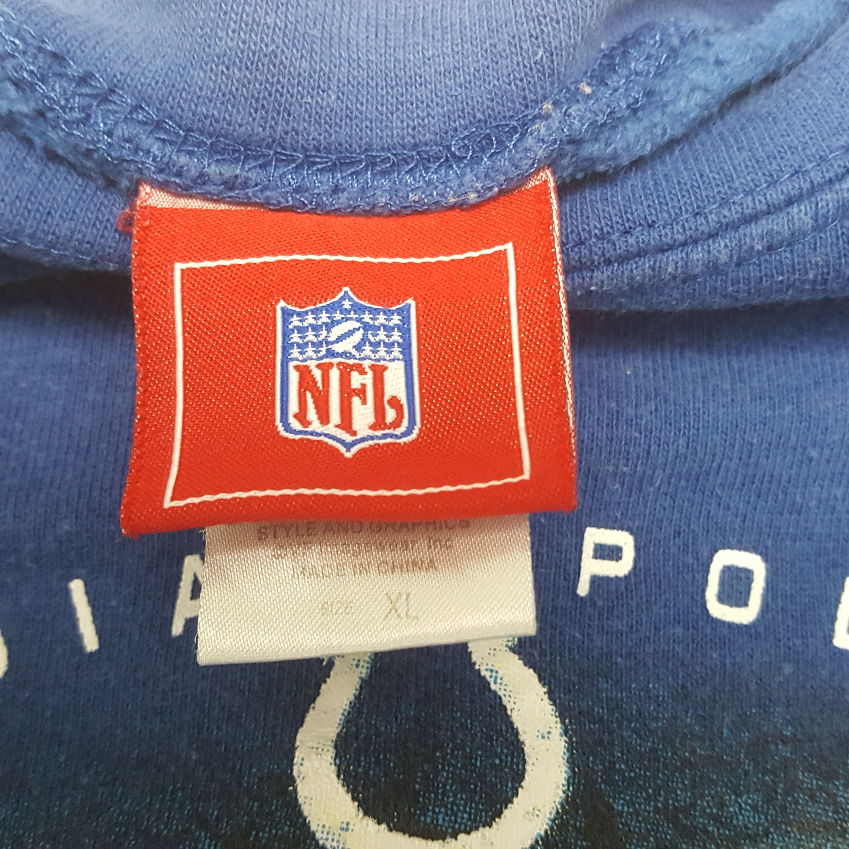 NFL × Vintage Vintage COLTS INDIANAPOLIS American Sport Sweatshirt C286N1 Size US XXL / EU 58 / 5 - 5 Thumbnail