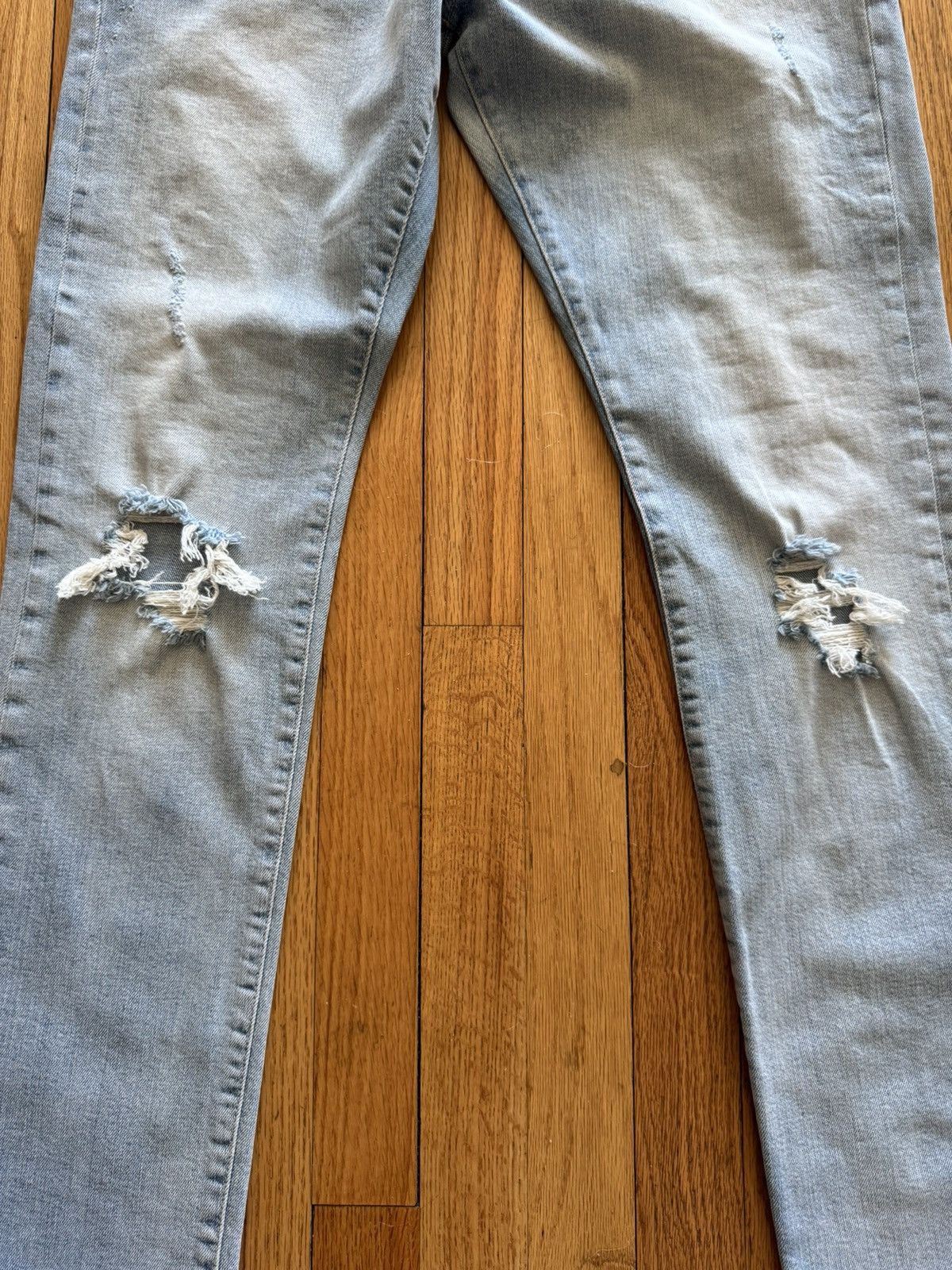 Ovadia & Sons Ovadia & Sons Distressed Slim Fit Denim Men’s Size 32x32 Size US 32 / EU 48 - 3 Thumbnail