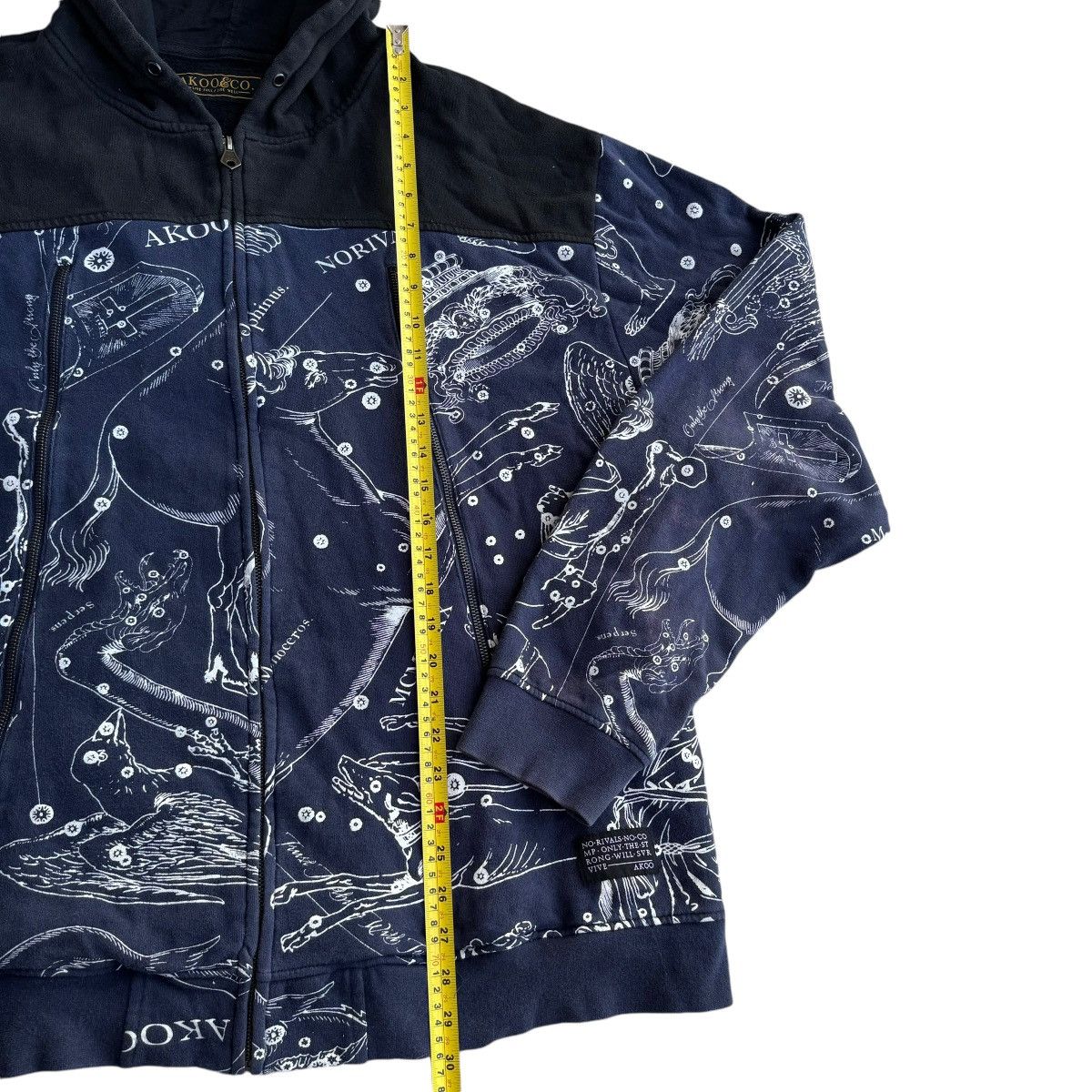 AKOO × Southpole × Vintage AKOO AOP Stars Constellations Y2K Skater Hoodie Southpole Size US XXL / EU 58 / 5 - 8 Thumbnail