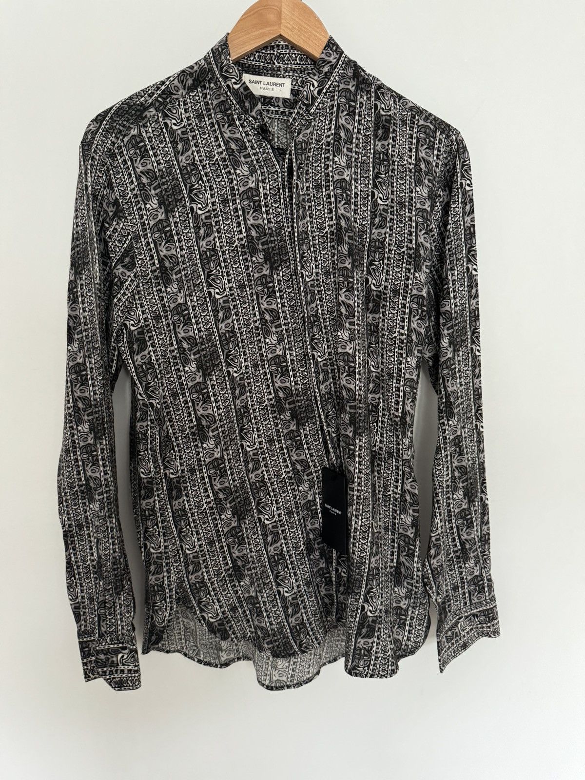 Saint Laurent Paris $990 Rare Silk Crepe Tunic 37 Size US S / EU 44-46 / 1 - 6 Thumbnail
