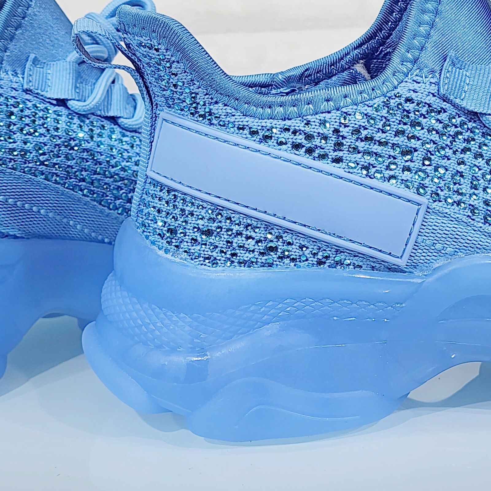 Other Frey Blue Jelly Sole Slip On Pull Tie Comfy Running Shoes Sn Size US 6 / IT 36 - 4 Thumbnail