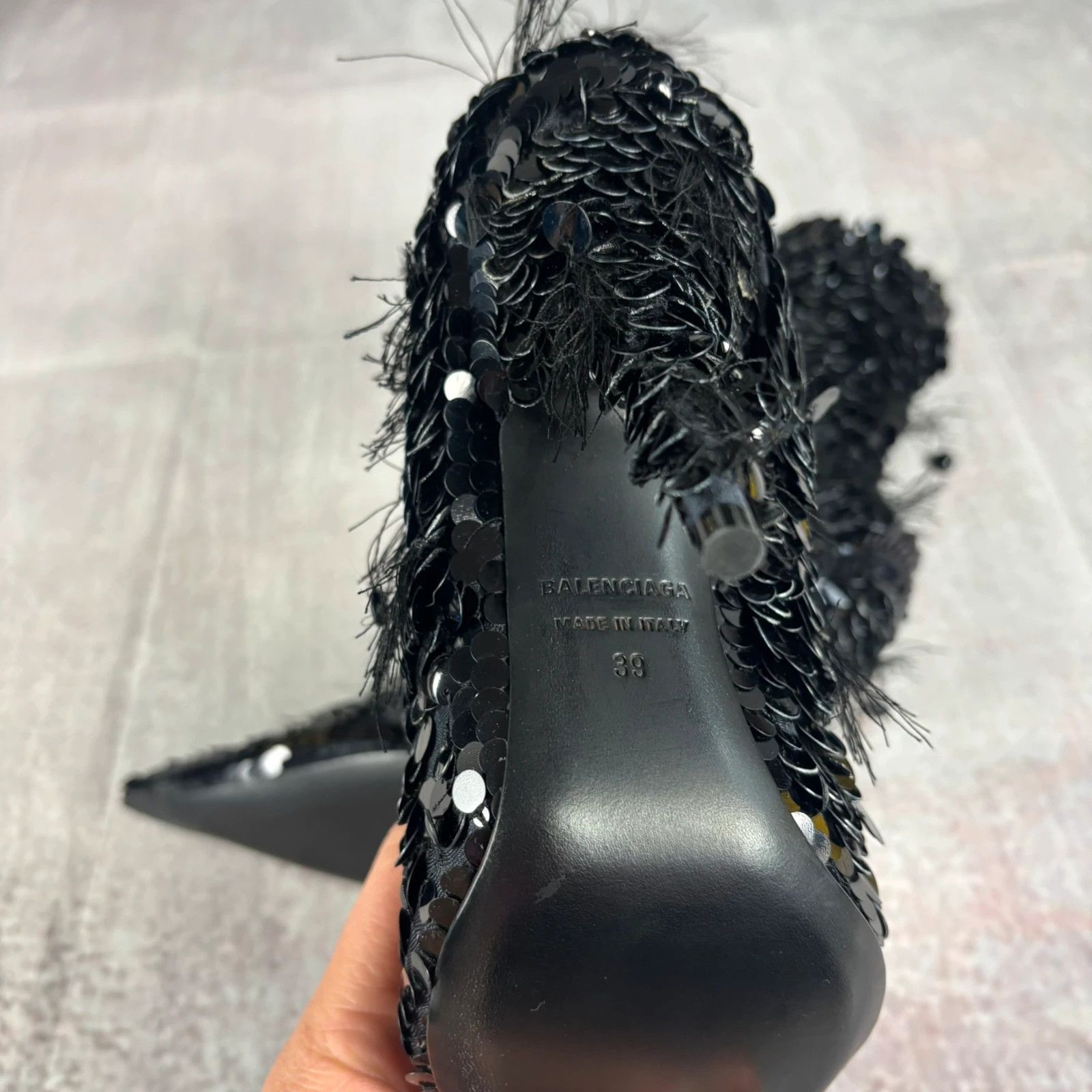 Balenciaga Balenciaga destroyed knife bootie sequin heels RRP €2900 Size US 7 / IT 37 - 4 Thumbnail