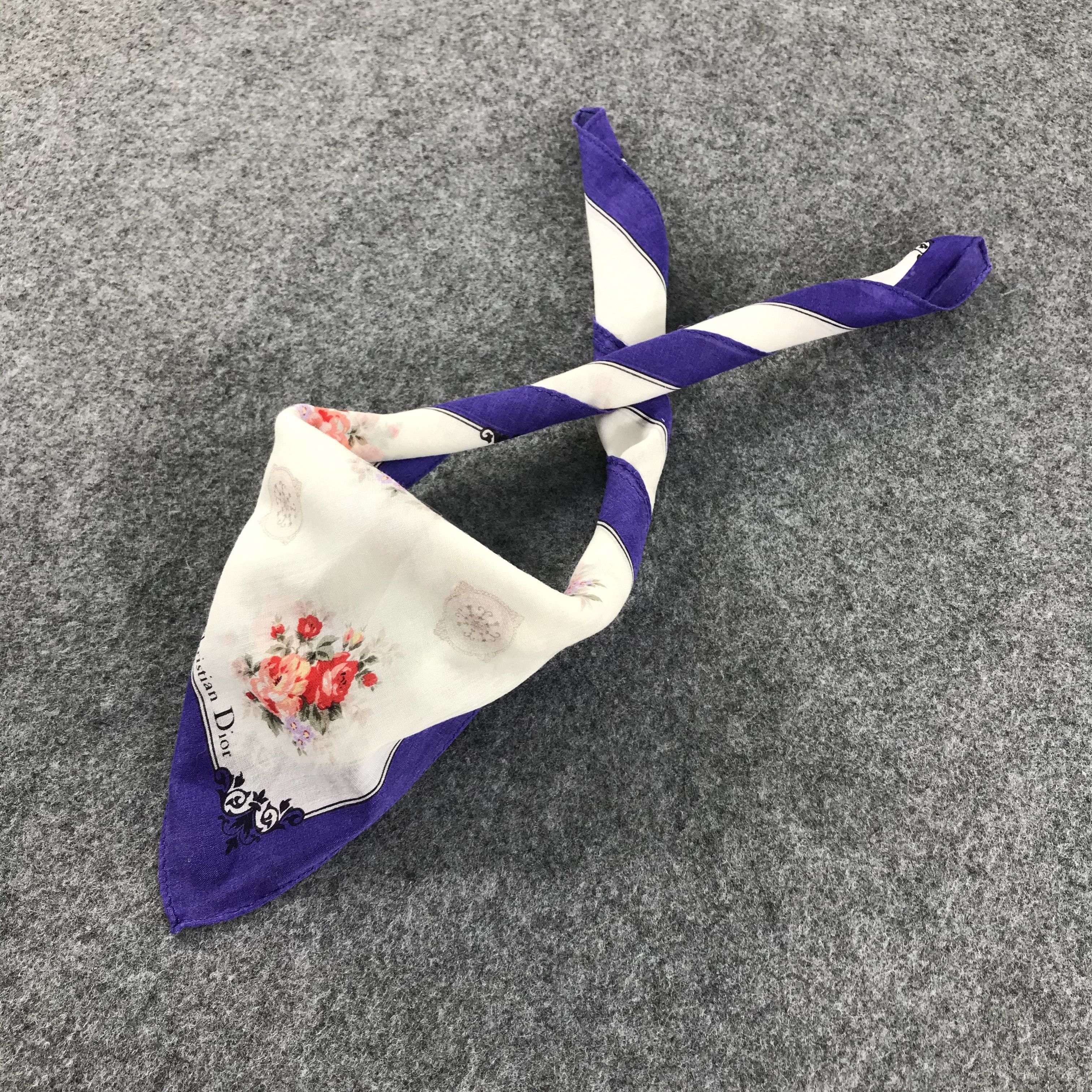 Christian Dior Monsieur Christian Dior Handkerchief Neckerchief Bandana H284 Size ONE SIZE - 3 Thumbnail