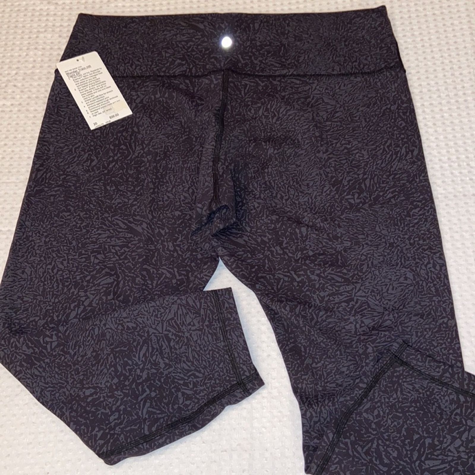 Lululemon LULULEMON Wunder Train HR Tight 25” Sz 20 Crunch Black Gray Size 42" / US 20 - 2 Thumbnail