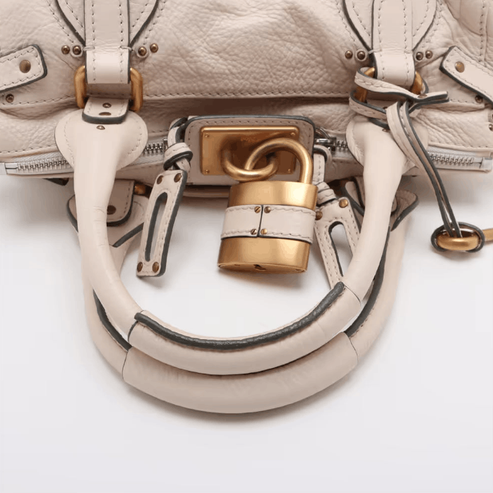 Chloe Paddington Leather Handbag Ivory Size ONE SIZE - 5 Thumbnail