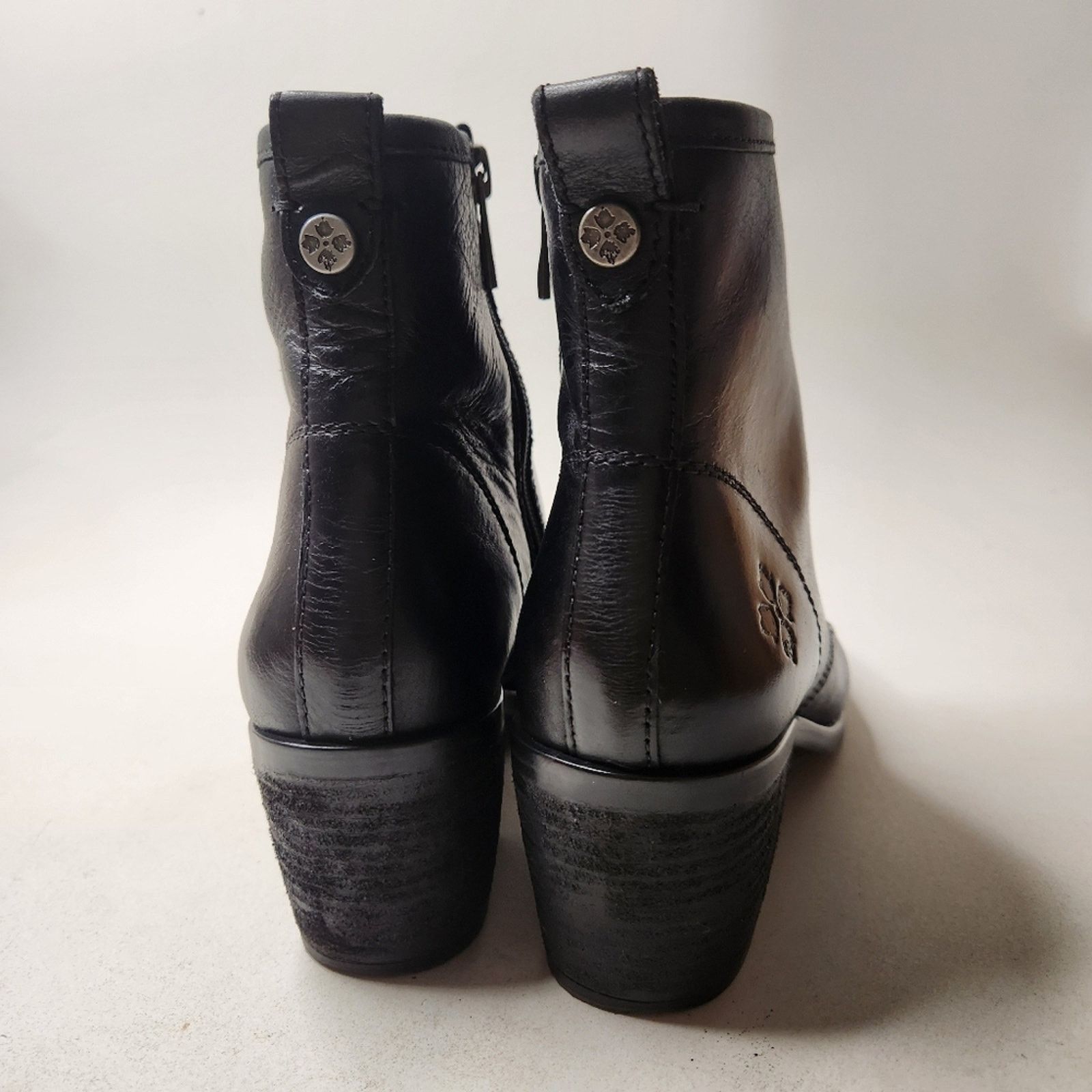 Patricia Nash Patricia Nash Black Sicily Lace Up Heeled Combat Booties 7.5 Size US 7.5 / IT 37.5 - 4 Thumbnail