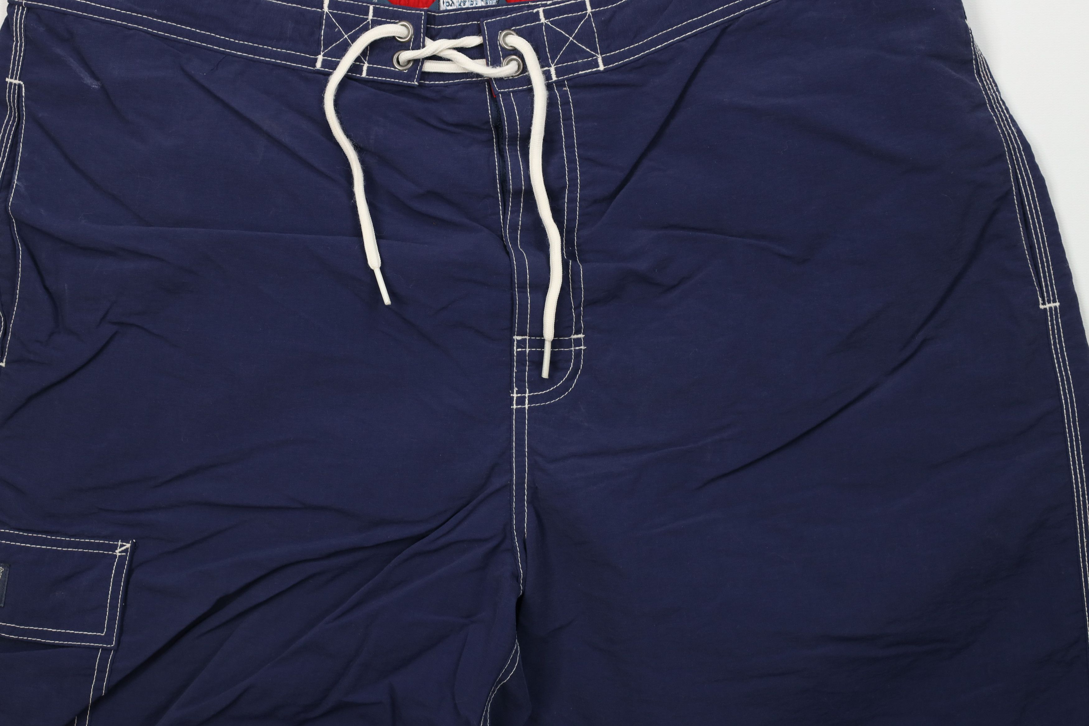 Ralph Lauren Vintage 90s Ralph Lauren Spell Out Lined Swim Trunks Shorts Size US 36 / EU 52 - 3 Thumbnail