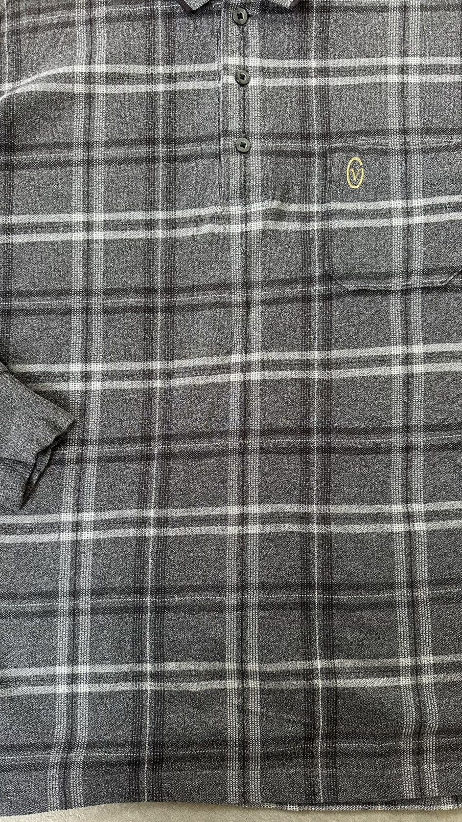 Gianni Valentino VINTAGE GIANNI VALENTINO CHECKERED POLO TEE LS Size US M / EU 48-50 / 2 - 2 Thumbnail