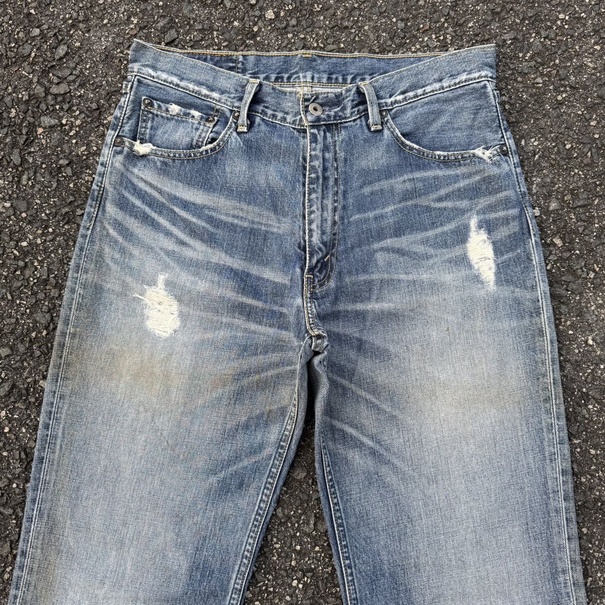 Levi's Vintage Clothing W34 VINTAGE LEVI'S 502 RUSTY FADED RIPPEP DENIM JEAN PANTS Size US 34 / EU 50 - 3 Thumbnail