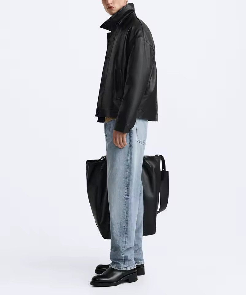 Other Casual PU Leather Loose Basic Black Jacket Size US M / EU 48-50 / 2 - 3 Thumbnail