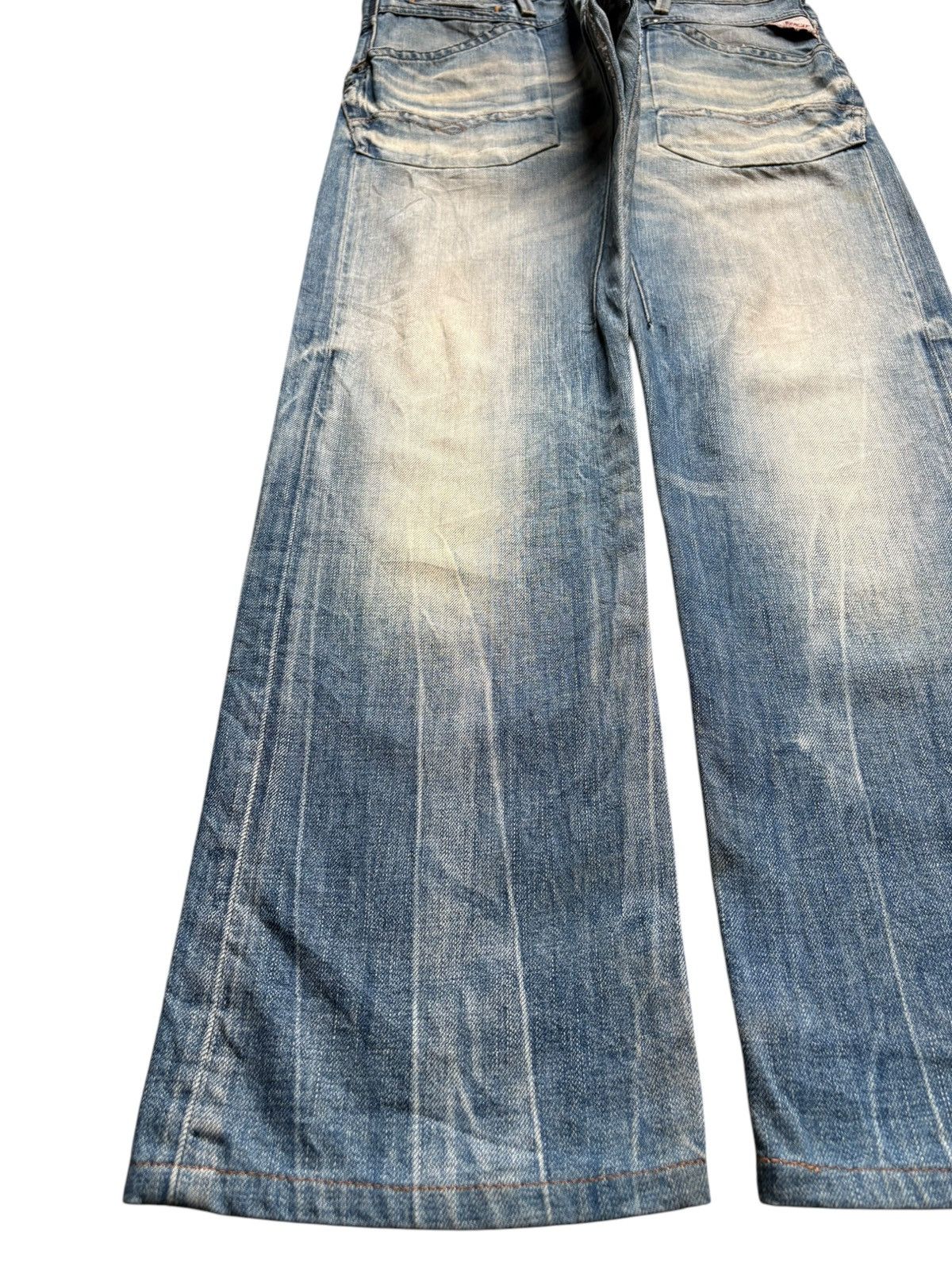Replay Vintage Replay Skar Rusty Mud Wash Distressed Baggy Jeans Size US 32 / EU 48 - 6 Thumbnail