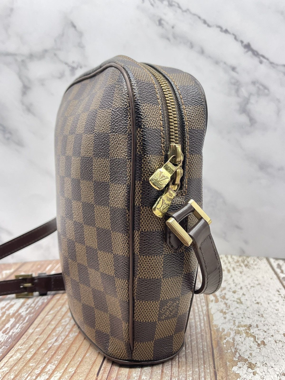 Louis Vuitton Louis Vuitton Damier Ebene Ipanema PM Size ONE SIZE - 6 Thumbnail
