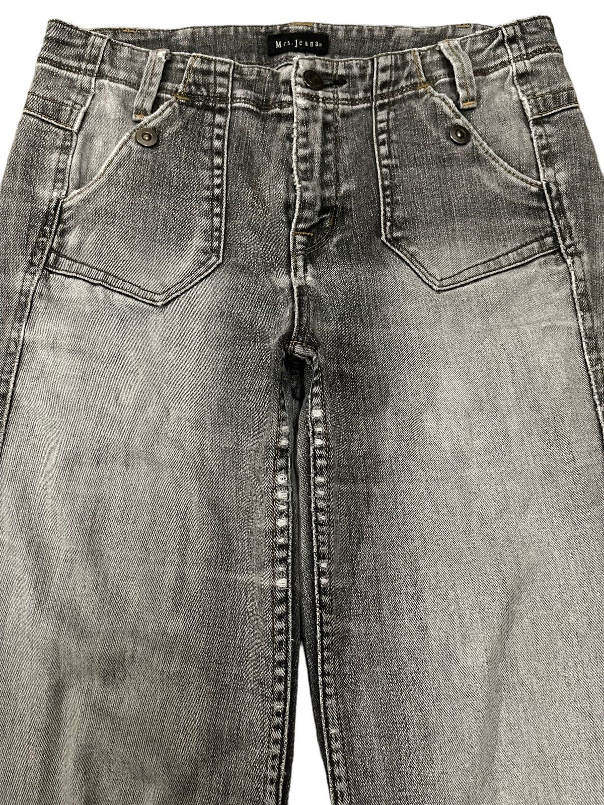 If Six Was Nine Vintage Japanese Brand Bleached Faded Wash Style Flare Jeans Size US 30 / EU 46 - 3 Thumbnail