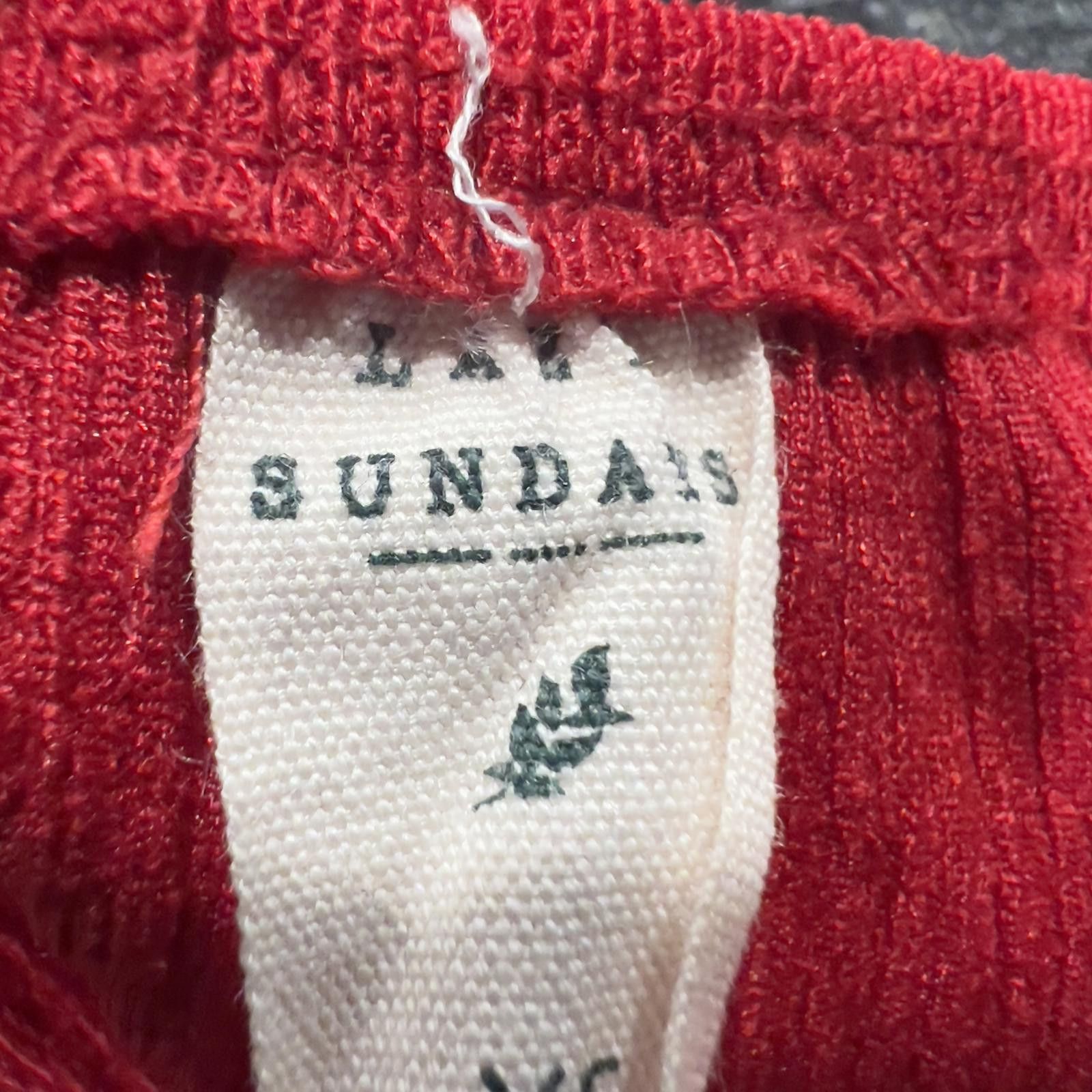 Other Sundais Women's Red Smocked Crop Top Size M / US 6-8 / IT 42-44 - 3 Thumbnail