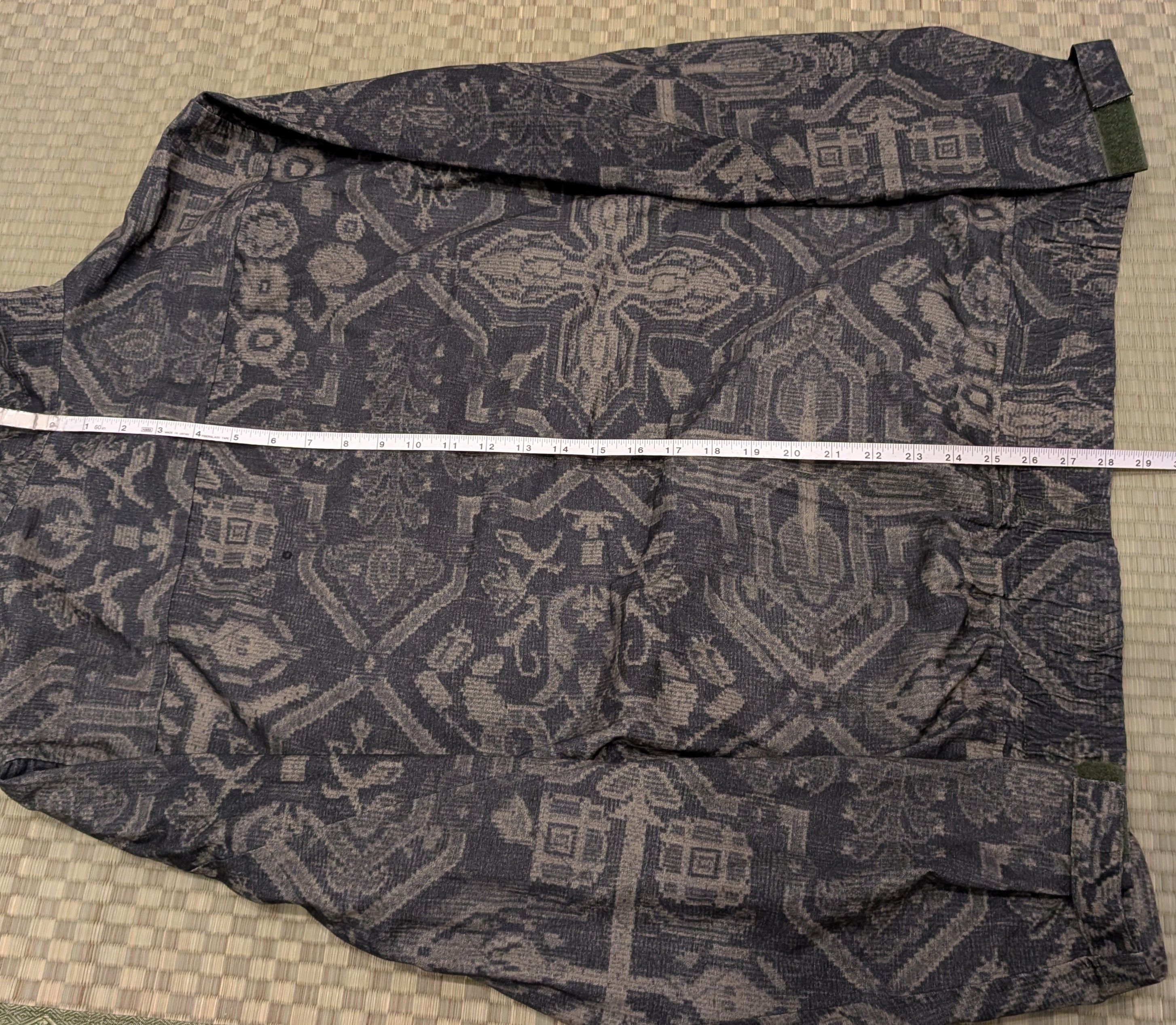 Black Scale Black Scale Half Zip Anorak Hooded Jacket Pattern Print Size US L / EU 52-54 / 3 - 7 Thumbnail