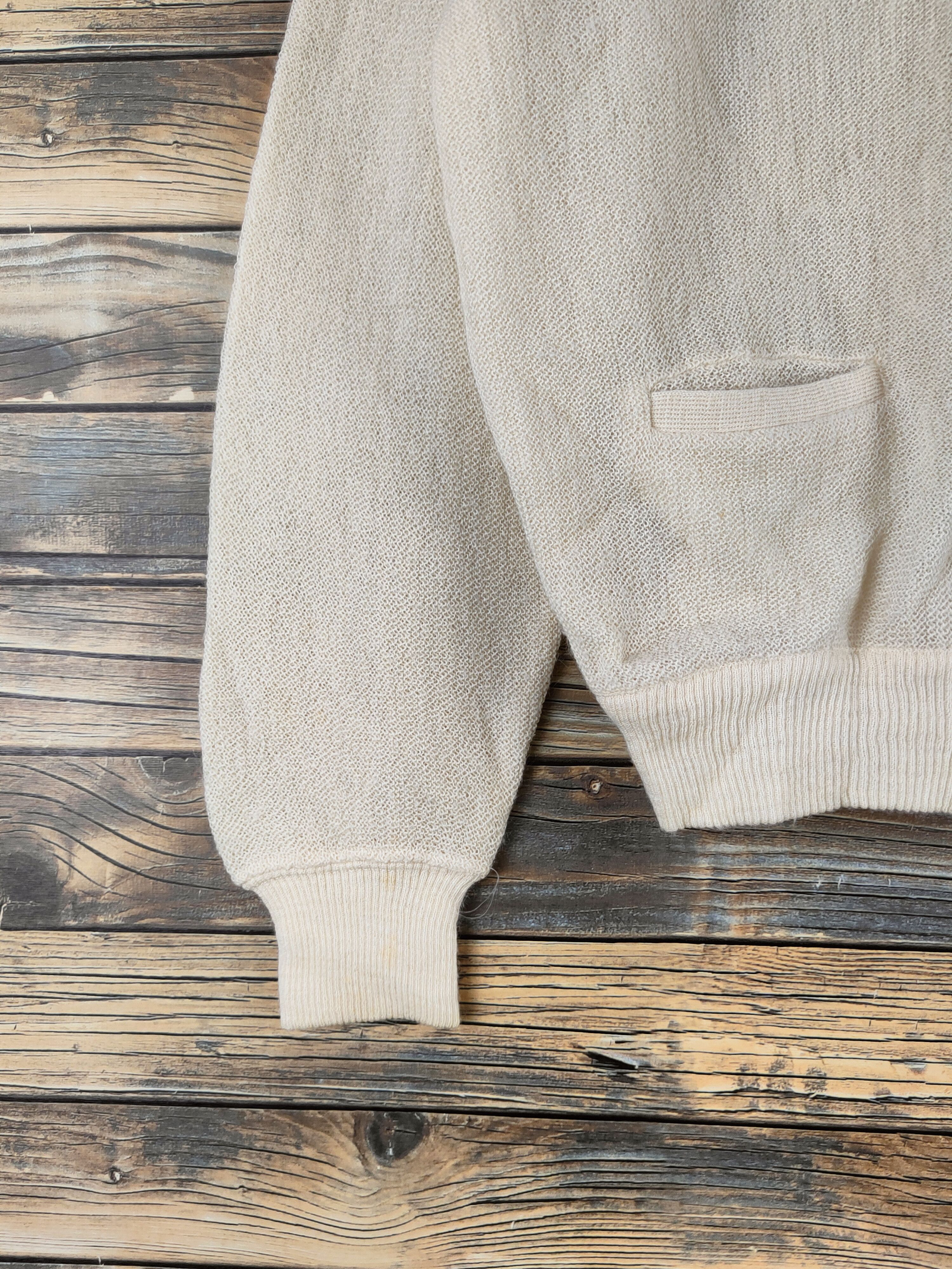 Grand Slam DL Grand Slam-Musingwear Beige Knitwear Cardigan #46-163 Size US M / EU 48-50 / 2 - 4 Thumbnail