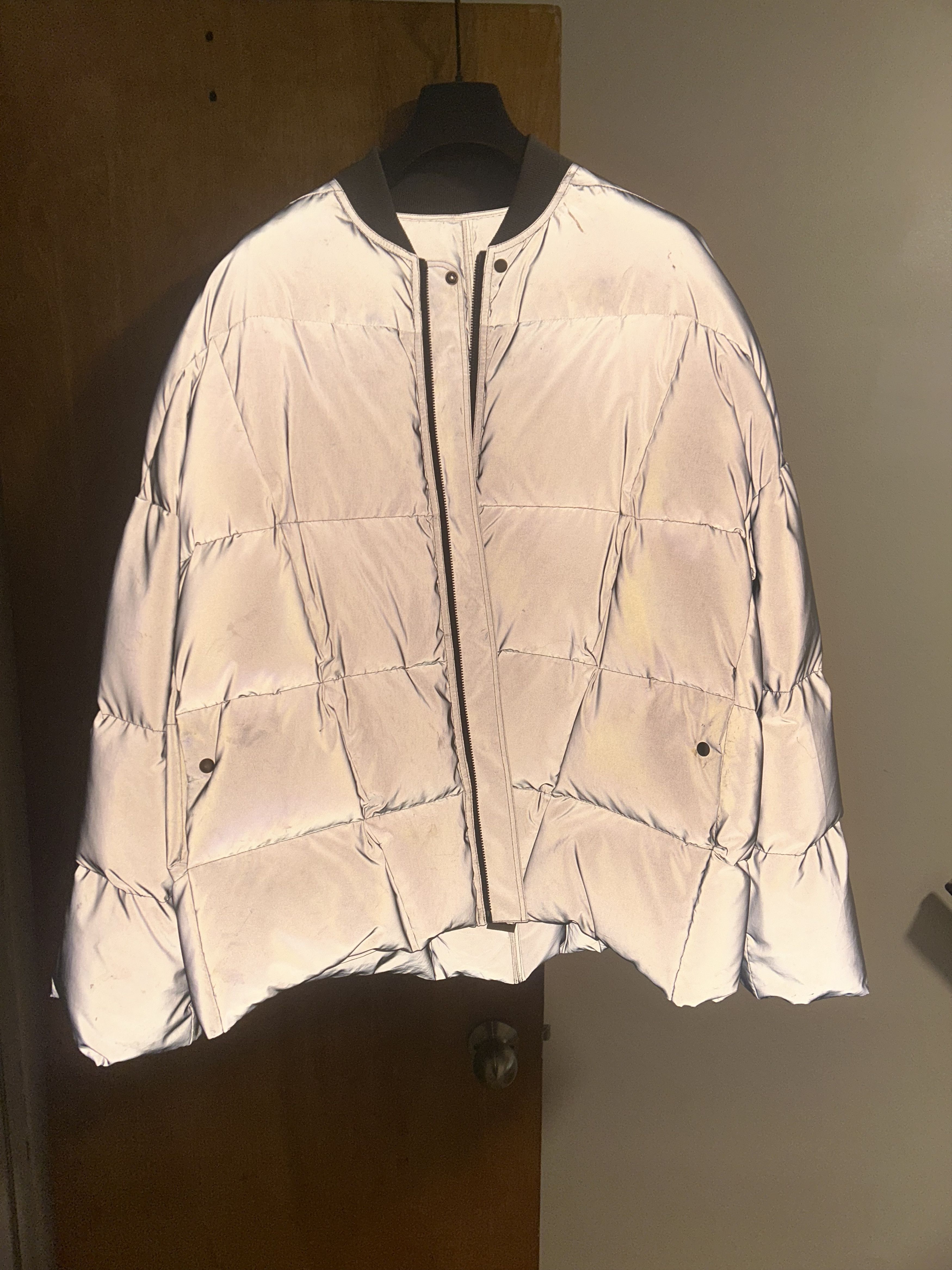 Rick Owens Strobe reflective runway puffer Size US L / EU 52-54 / 3 - 2 Thumbnail