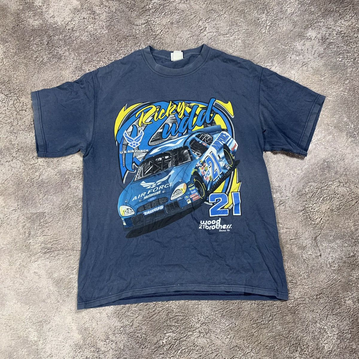 Vintage Vintage 90s Y2K Racing Graphic Tee Streetwear Cars Blue L Size US L / EU 52-54 / 3 - 1 Thumbnail