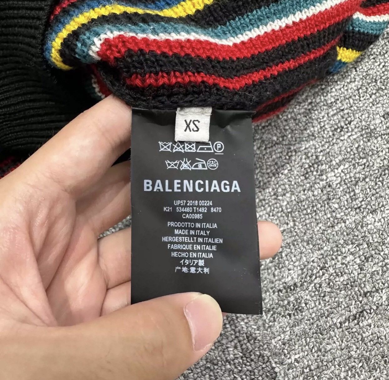 Balenciaga Balenciaga colored striped sweater2412-Nextarrow Size US XS / EU 42 / 0 - 4 Thumbnail