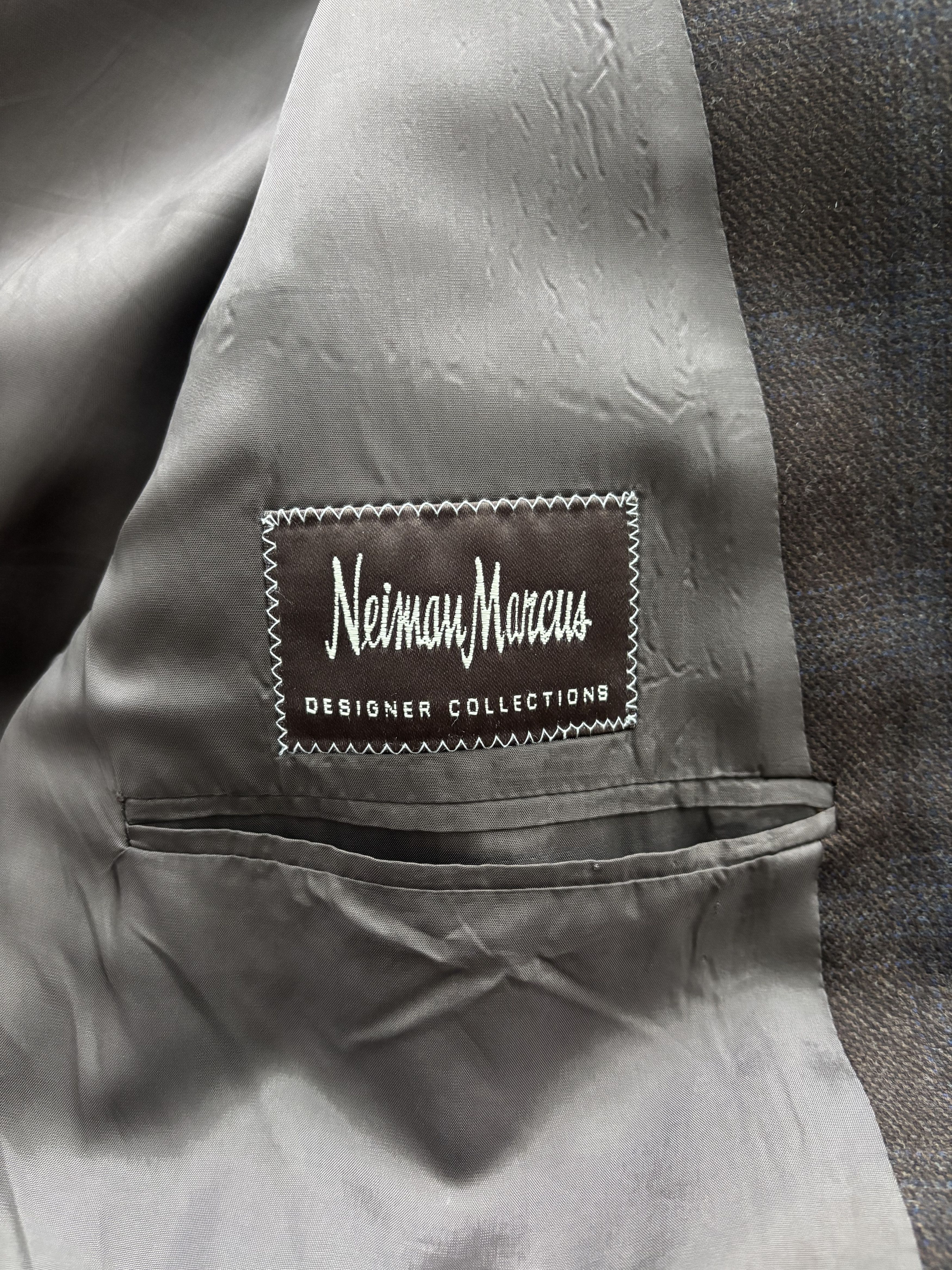 Armani Collezioni Armani x Neiman Marcus Windowpane Sport Coat Size 44R - 12 Thumbnail