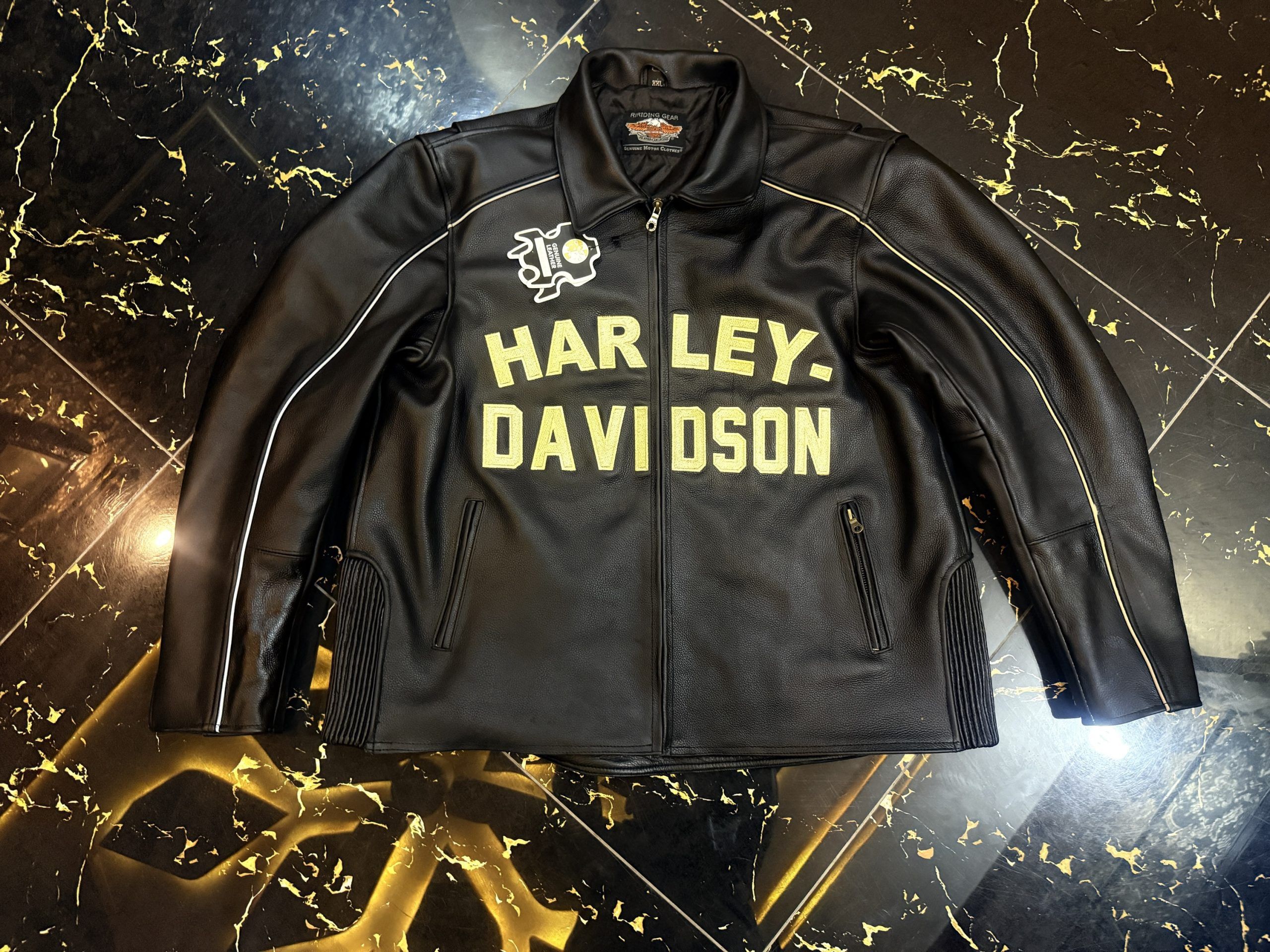 Harley Davidson Harley Davidson Men's Leather Jacket Size US XXS / EU 40 - 1 Thumbnail