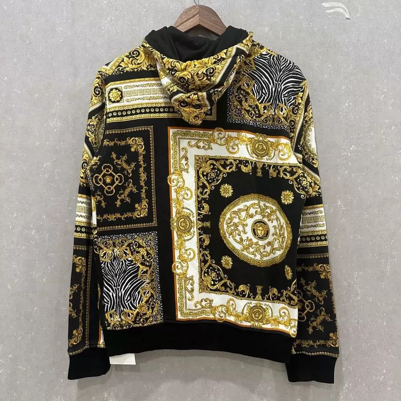 Versace Versace The hooded zip jacket is designed with a black and Size US M / EU 48-50 / 2 - 2 Thumbnail