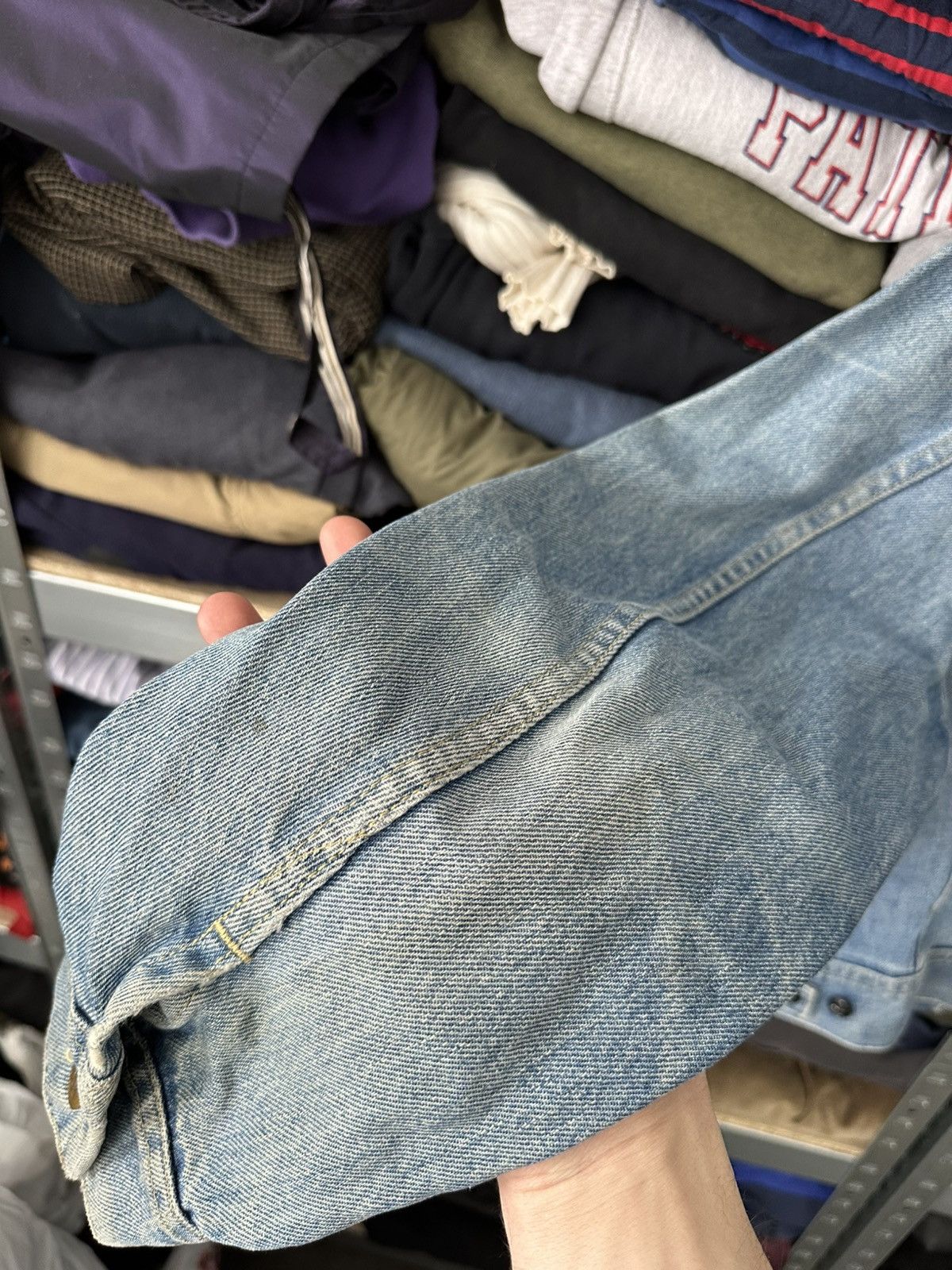 Lee 🚨Crazy Vintage 90s Lee Riders Blue Denim Trucker Jacket USA Size US S / EU 44-46 / 1 - 19 Thumbnail