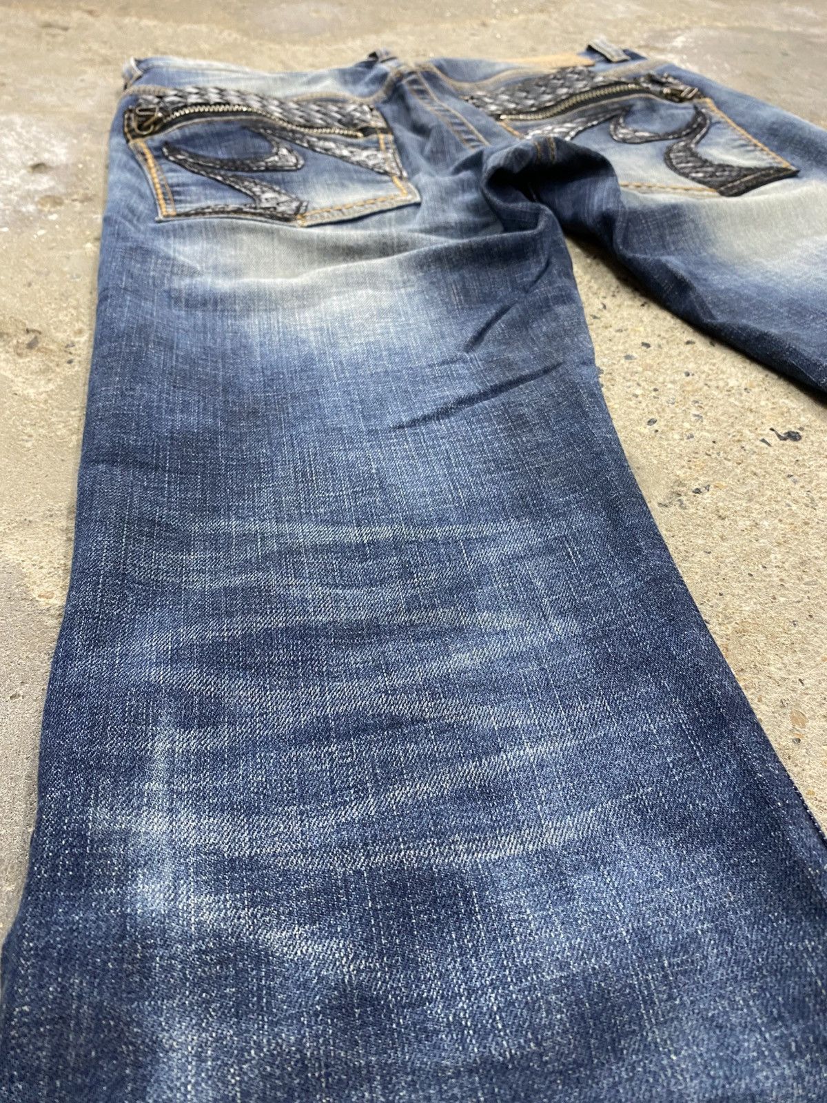 Japanese Brand Cloud72 side laced jeans wash Size US 32 / EU 48 - 18 Thumbnail