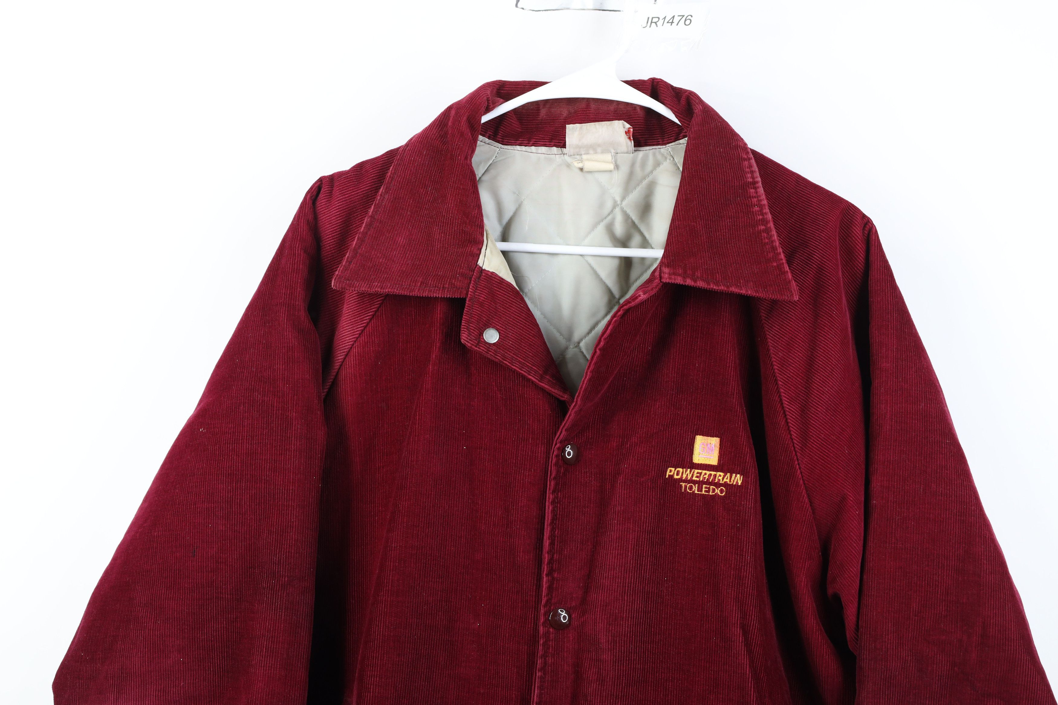 Vintage Vintage 80s 90s Powertrain Quilted Corduroy Bomber Jacket Size US XL / EU 56 / 4 - 2 Thumbnail