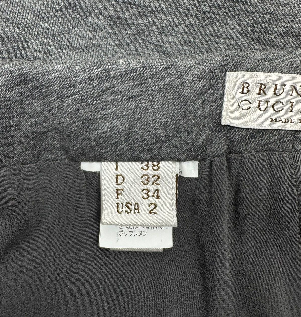 Brunello Cucinelli Brunello Cucinelli Cotton Pencil Skirt Structured Striped Size 26" / US 2 / IT 38 - 10 Thumbnail