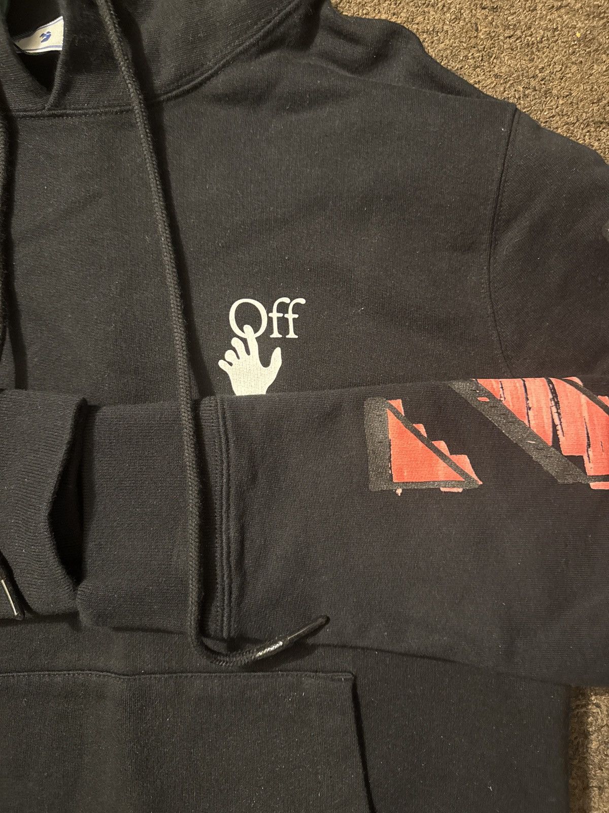 Off-White Off white Marker Slim Hoodie Size US M / EU 48-50 / 2 - 2 Thumbnail