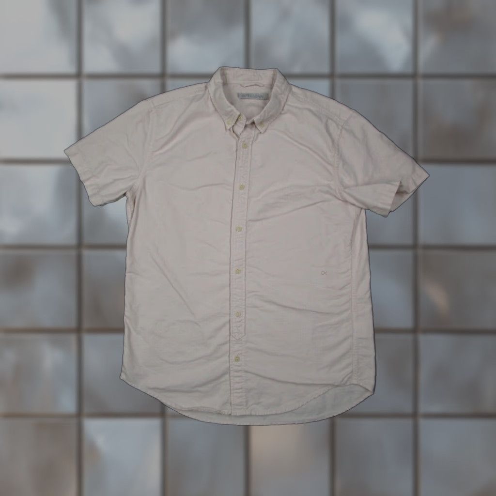 Outerknown Outerknown Shirt Mens Medium Pink Organic Cotton Short Sleeve Button Up Twill Mens Size US M / EU 48-50 / 2 - 1 Thumbnail