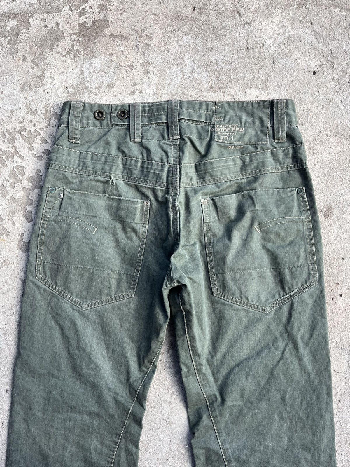 G-Star Vintage G-Star Raw Big Logo Japanese Distressed Faded Pants Size US 32 / EU 48 - 16 Thumbnail