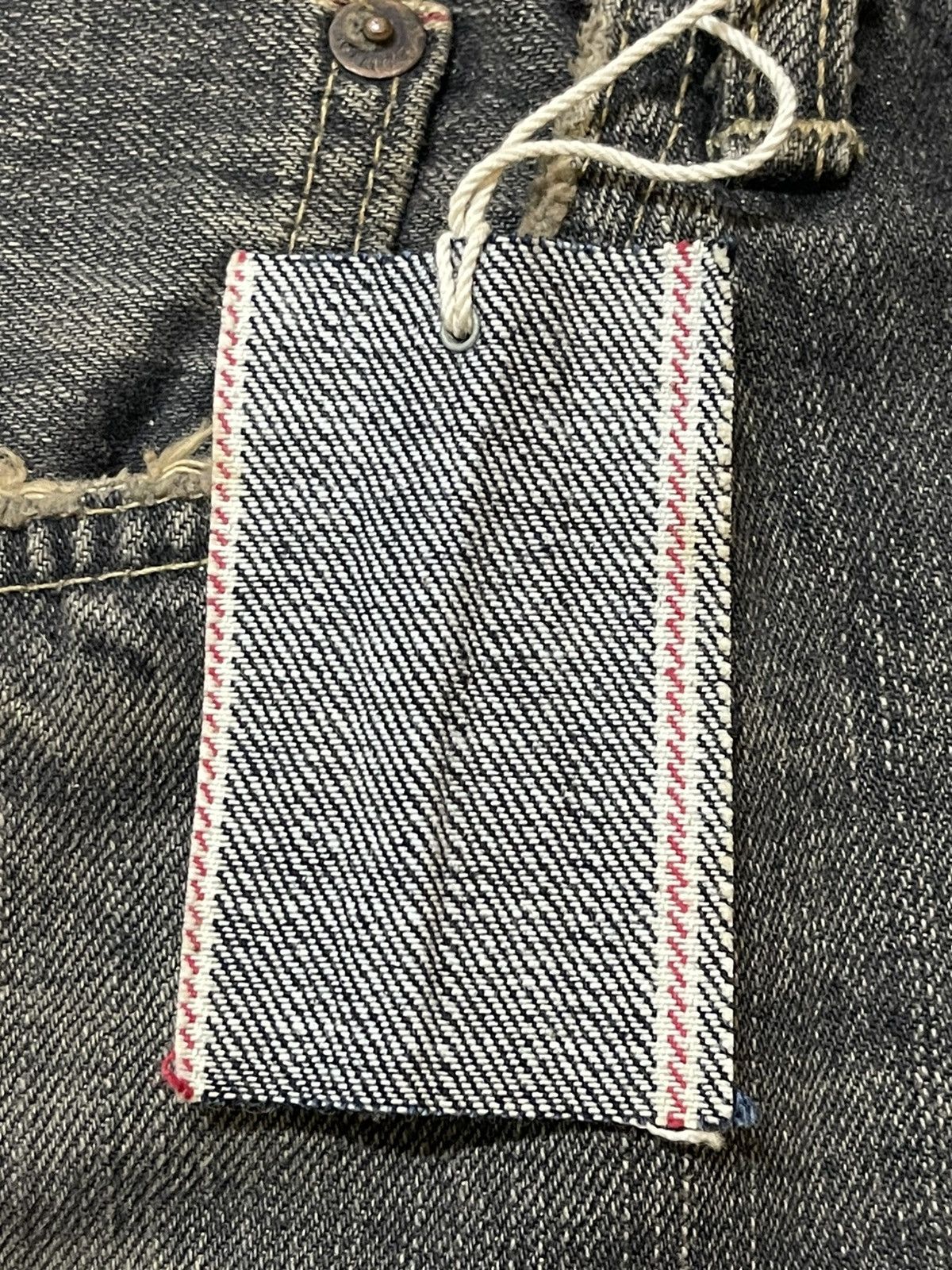 Edwin 💥Deadstock💥 BNWT Vintage Edwin 505 Selvedge Wide Leg Distres Size US 34 / EU 50 - 13 Thumbnail