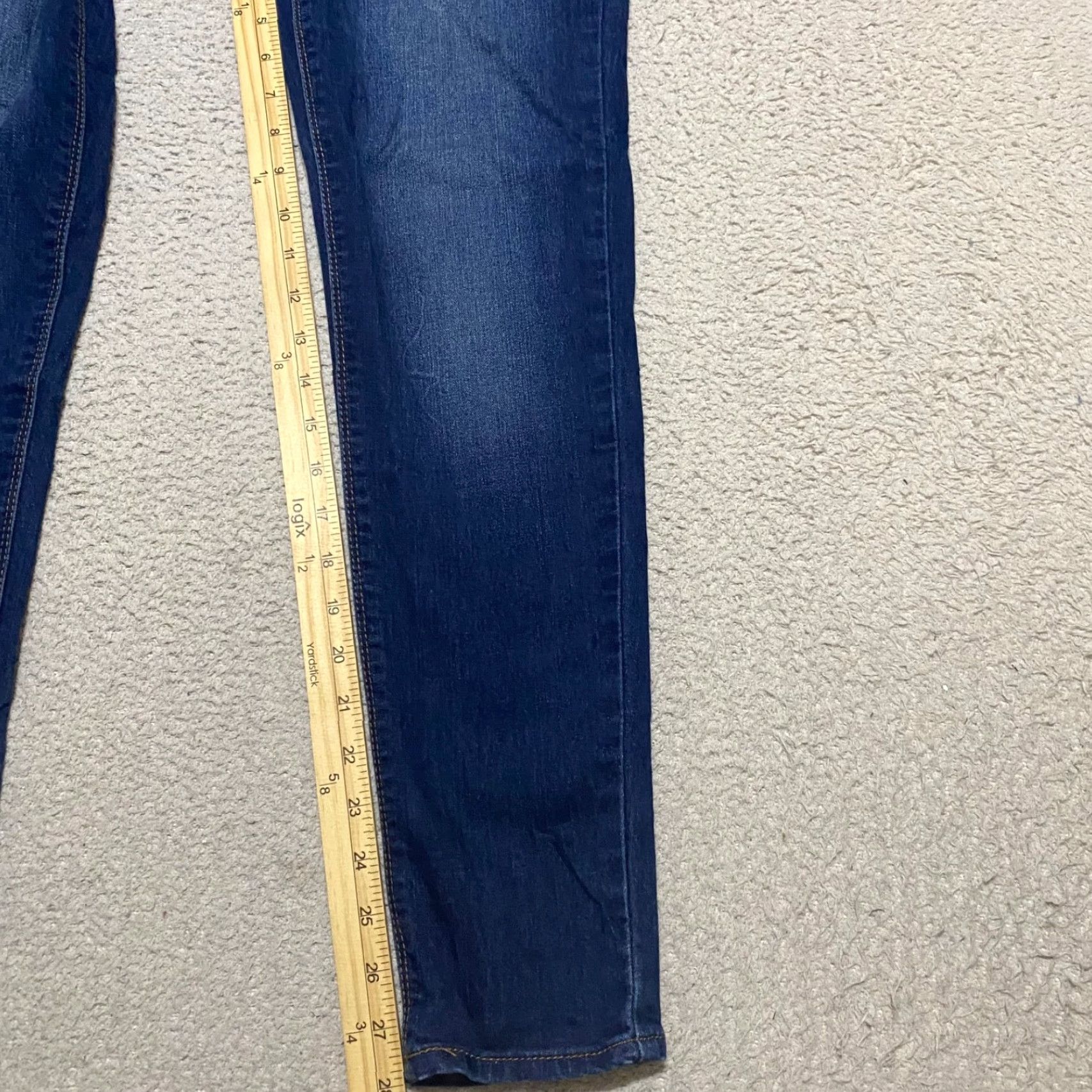 Vintage 1822 Denim Jeans Womens sz 8 Blue Denim Dark Wash Adrianna Skinny Mid Rise Size 30" / US 8 / IT 44 - 6 Thumbnail