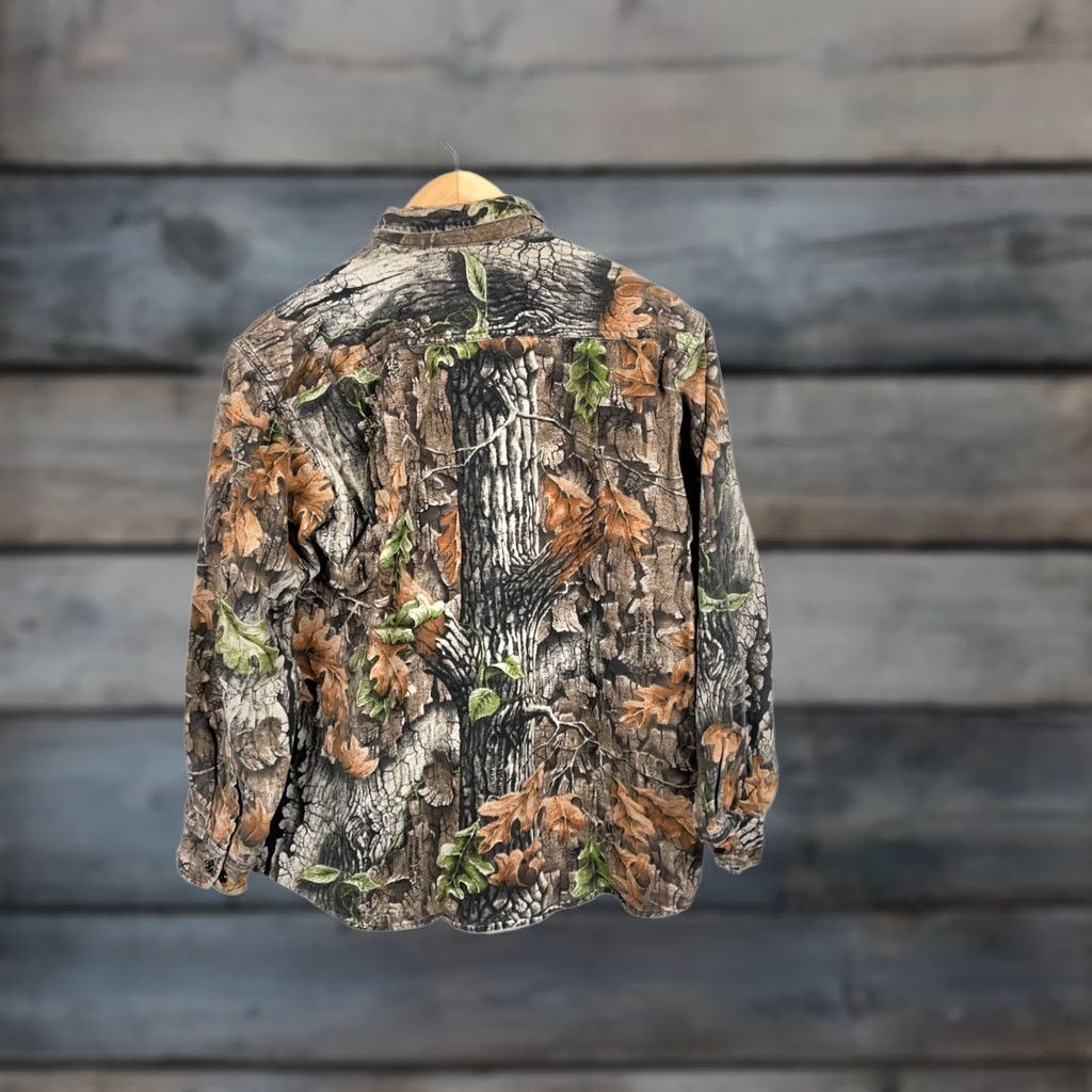 Vintage VINTAGE Northwest Territory Camouflage Flannel Shirt Men's Large Green Trebark Camouflage Shirt Size US L / EU 52-54 / 3 - 1 Thumbnail