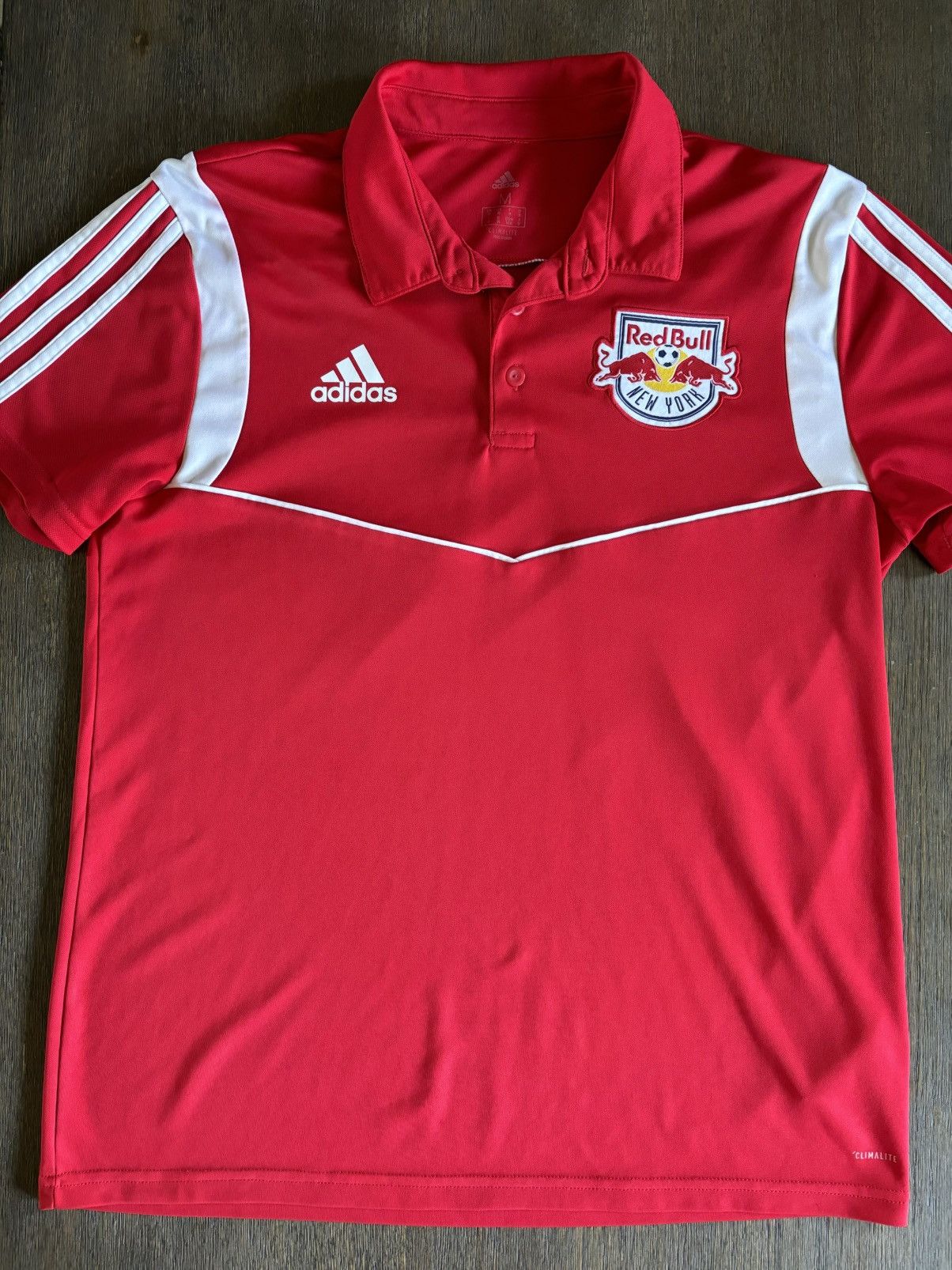 Adidas New York Red Bulls Adidas Polo Shirt Size US M / EU 48-50 / 2 - 1 Thumbnail