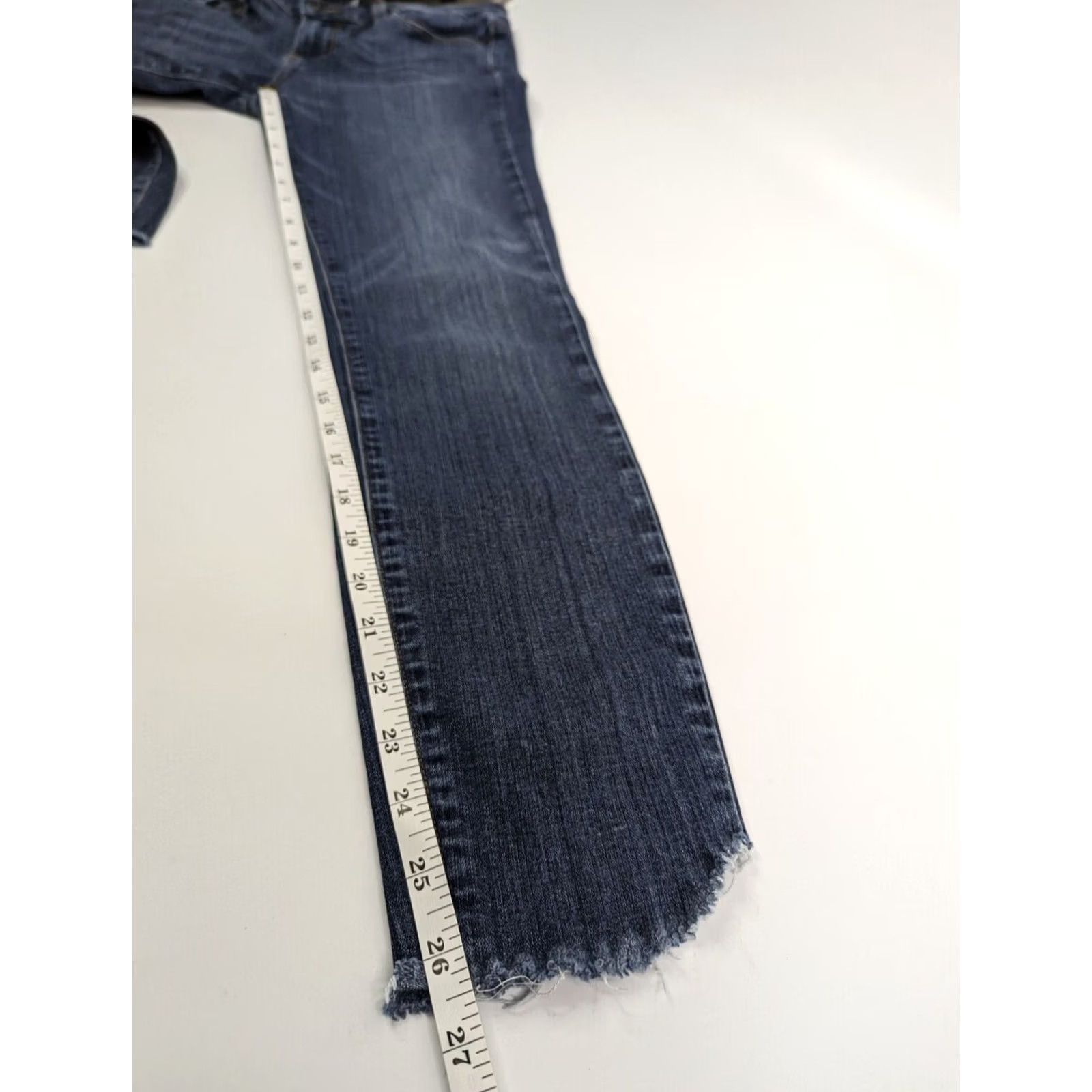 Paige Paige Verdugo Jeans Ankle Blue 27 Skinny Women Denim Raw Hem Belt Loops 5-Pocket Made in USA Size 27" / US 4 / IT 40 - 7 Thumbnail